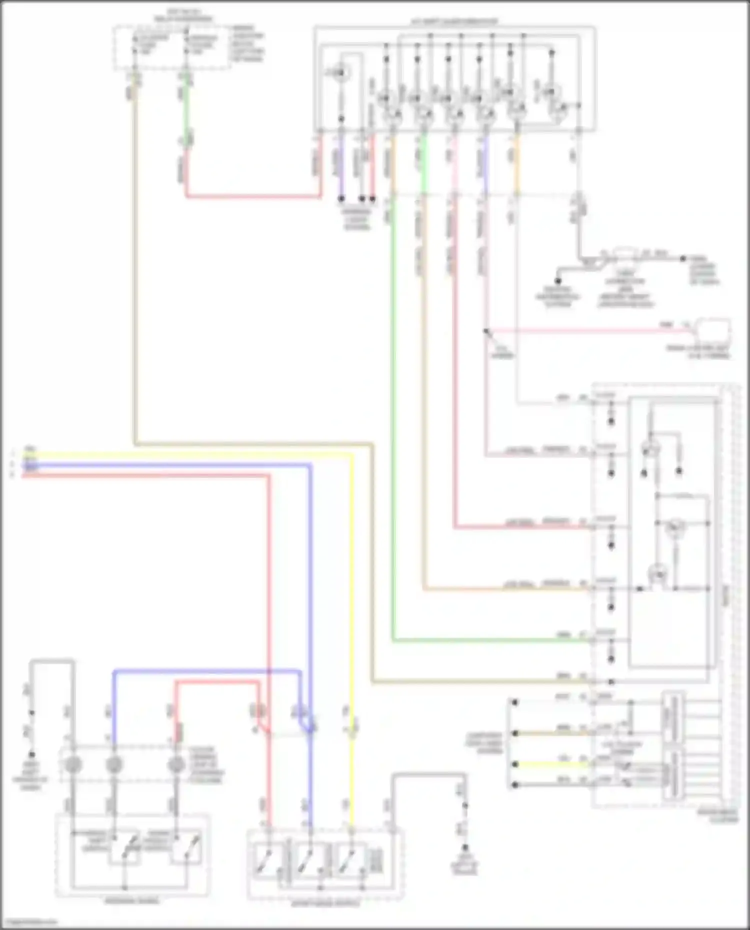 Wiring diagram up paddle shift switch for Hyundai Sonata VII (2014-2017) (2 of 7)