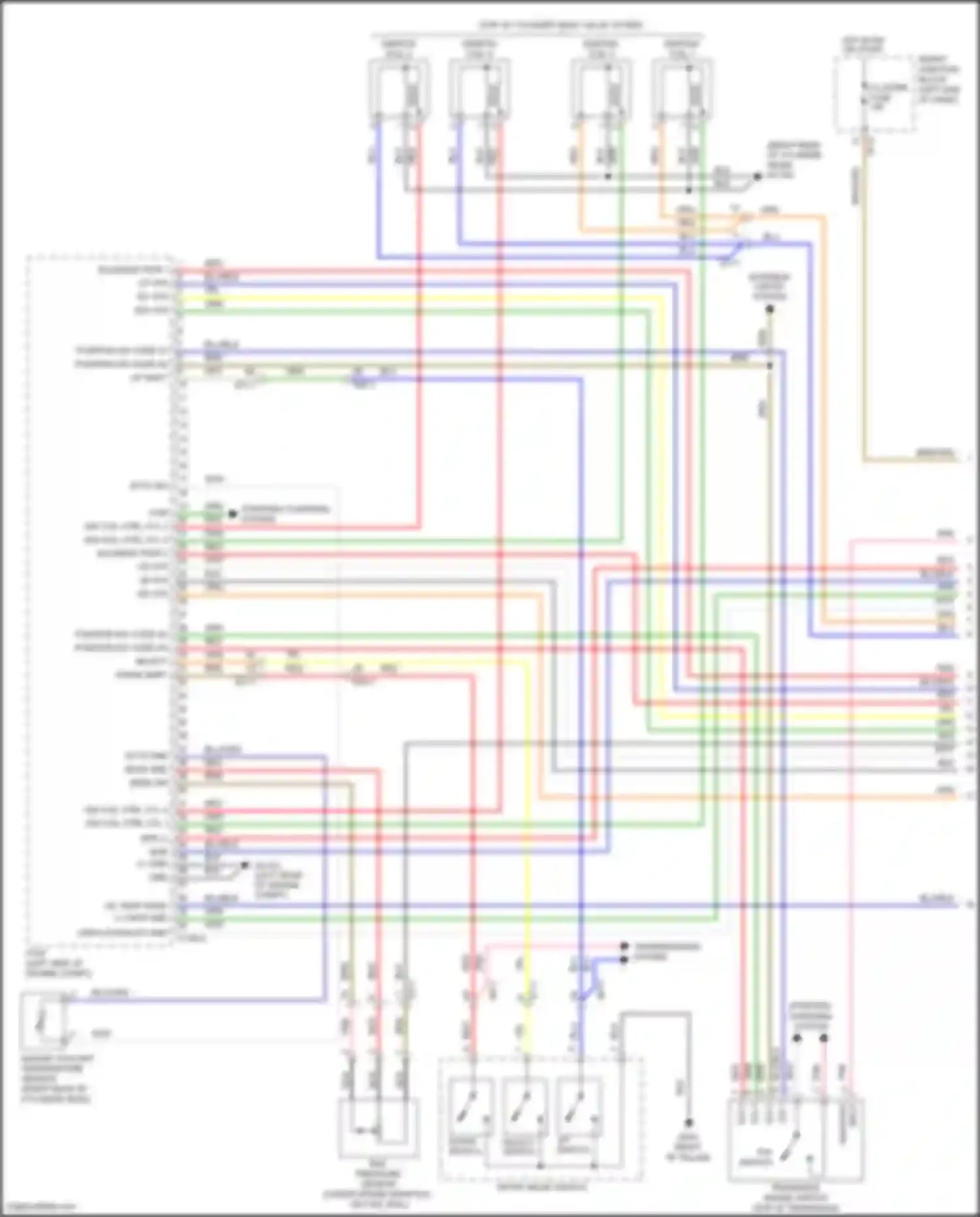 Wiring diagram up switch for Hyundai Sonata VII (2014-2017) (8 of 8)