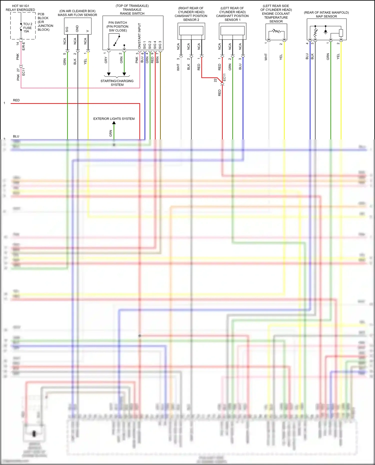 Wiring diagram v g for Hyundai Sonata VII (2014-2017) (1 of 2)