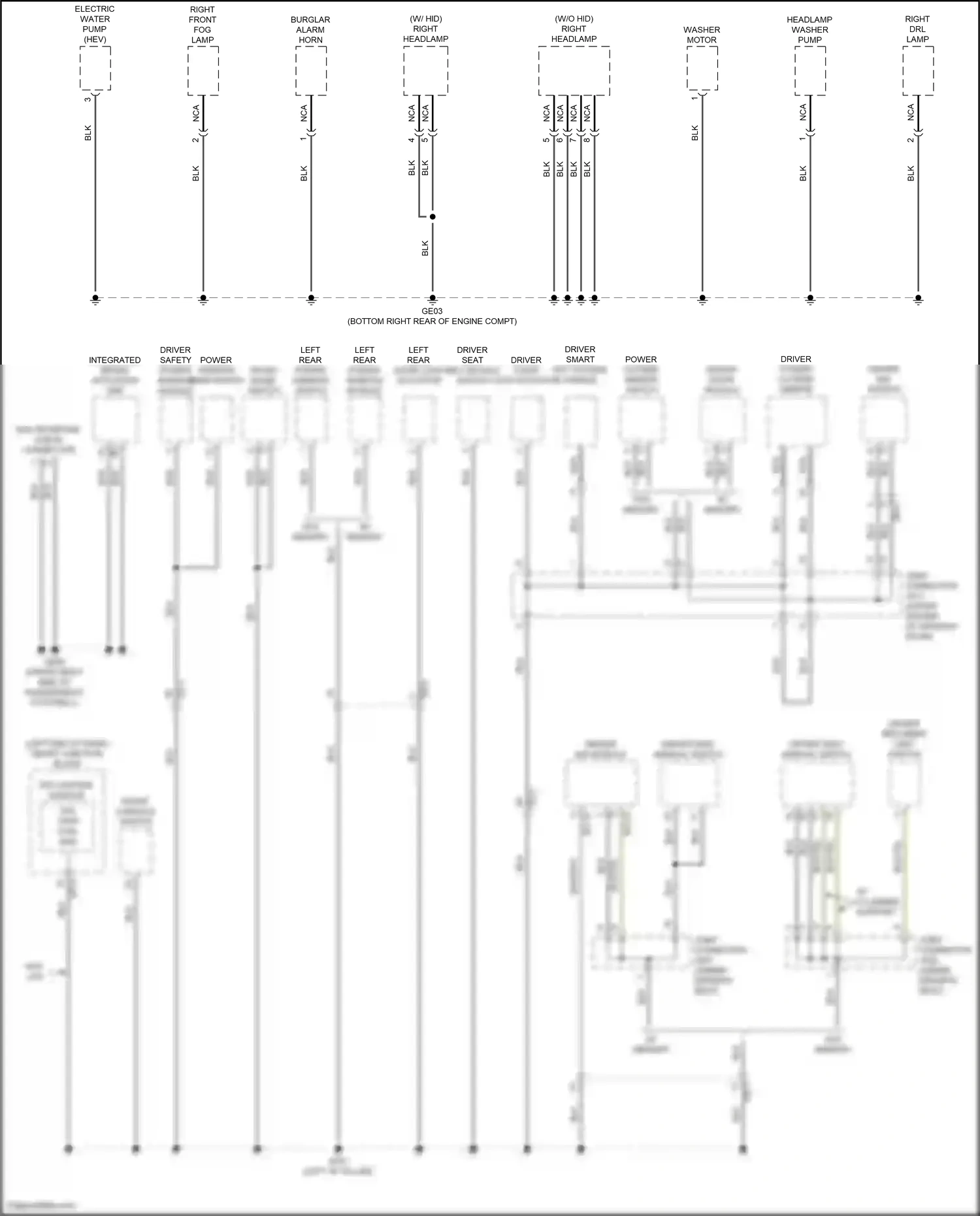 Wiring diagram w/ hid for Hyundai Sonata VII (2014-2017) (13 of 18)