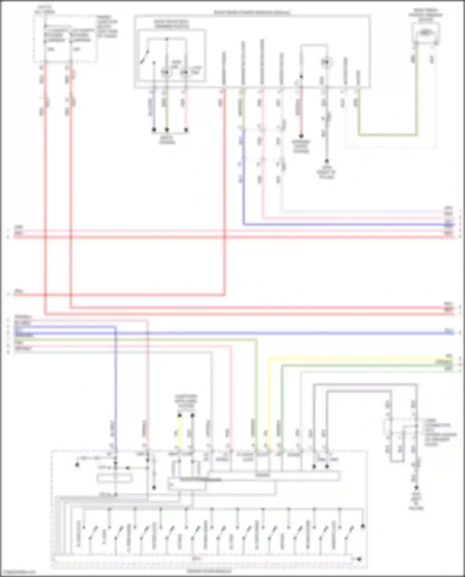 Wiring diagram window sw sig down for Hyundai Sonata VII (2014-2017) (4 of 4)
