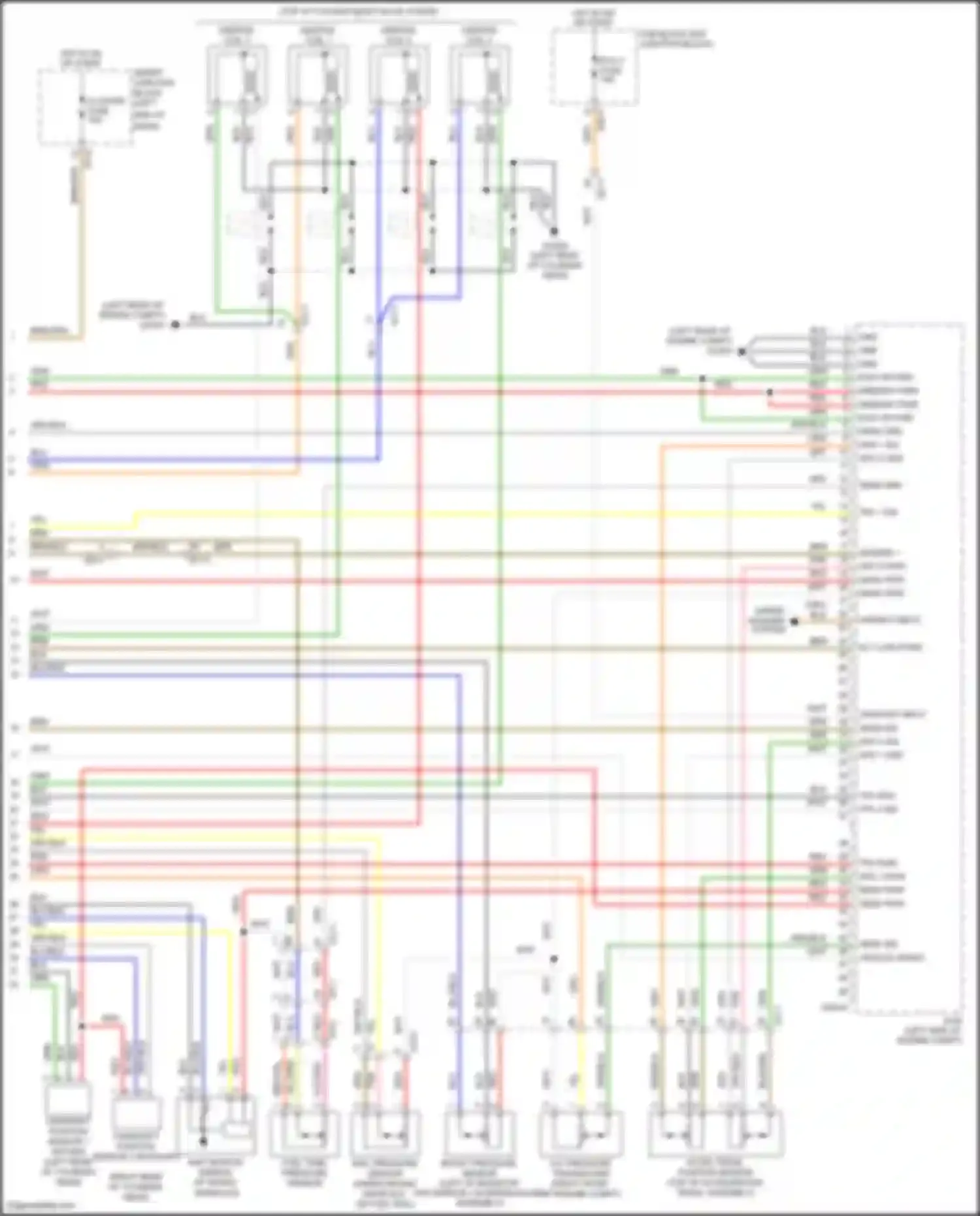 Wiring diagram wiper/ washer system for Hyundai Sonata VII (2014-2017) (1 of 3)