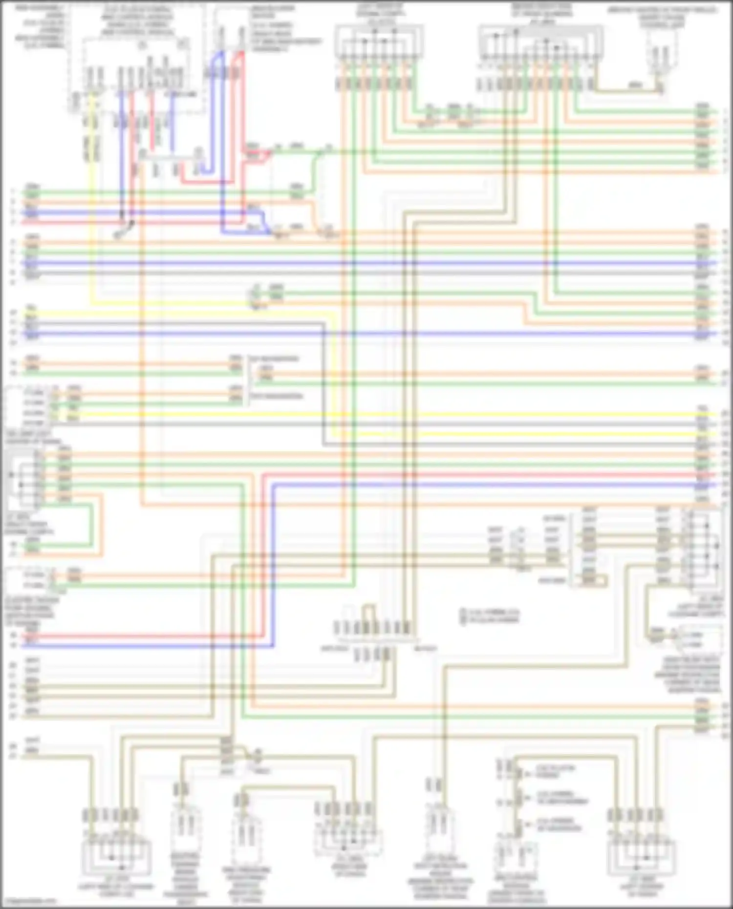 Wiring diagram w/o bsd for Hyundai Sonata VII (2014-2017) (2 of 2)