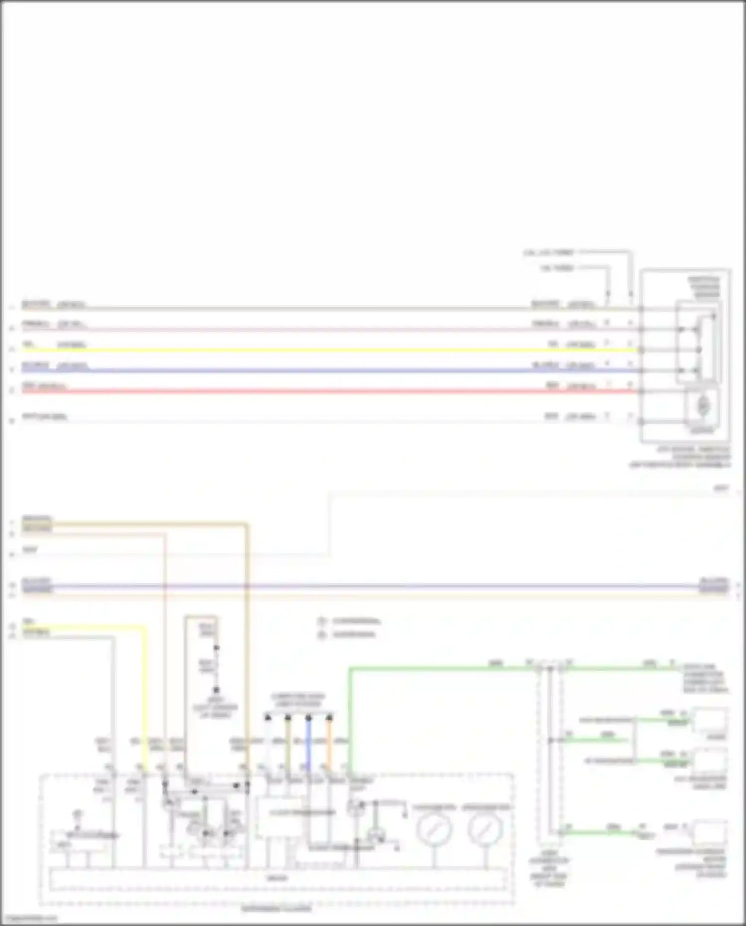 Wiring diagram w/o navigation for Hyundai Sonata VII (2014-2017) (3 of 15)