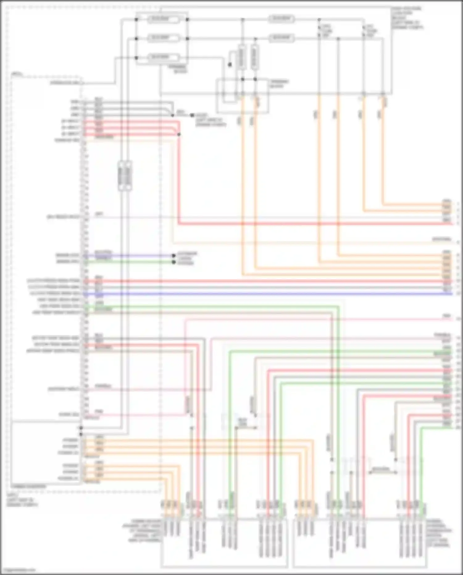 Sonata Hyundai VIII facelift (2023-2024): Wiring diagram engine performance 2.0l hybrid, hybrid control circuit (1 of 8)