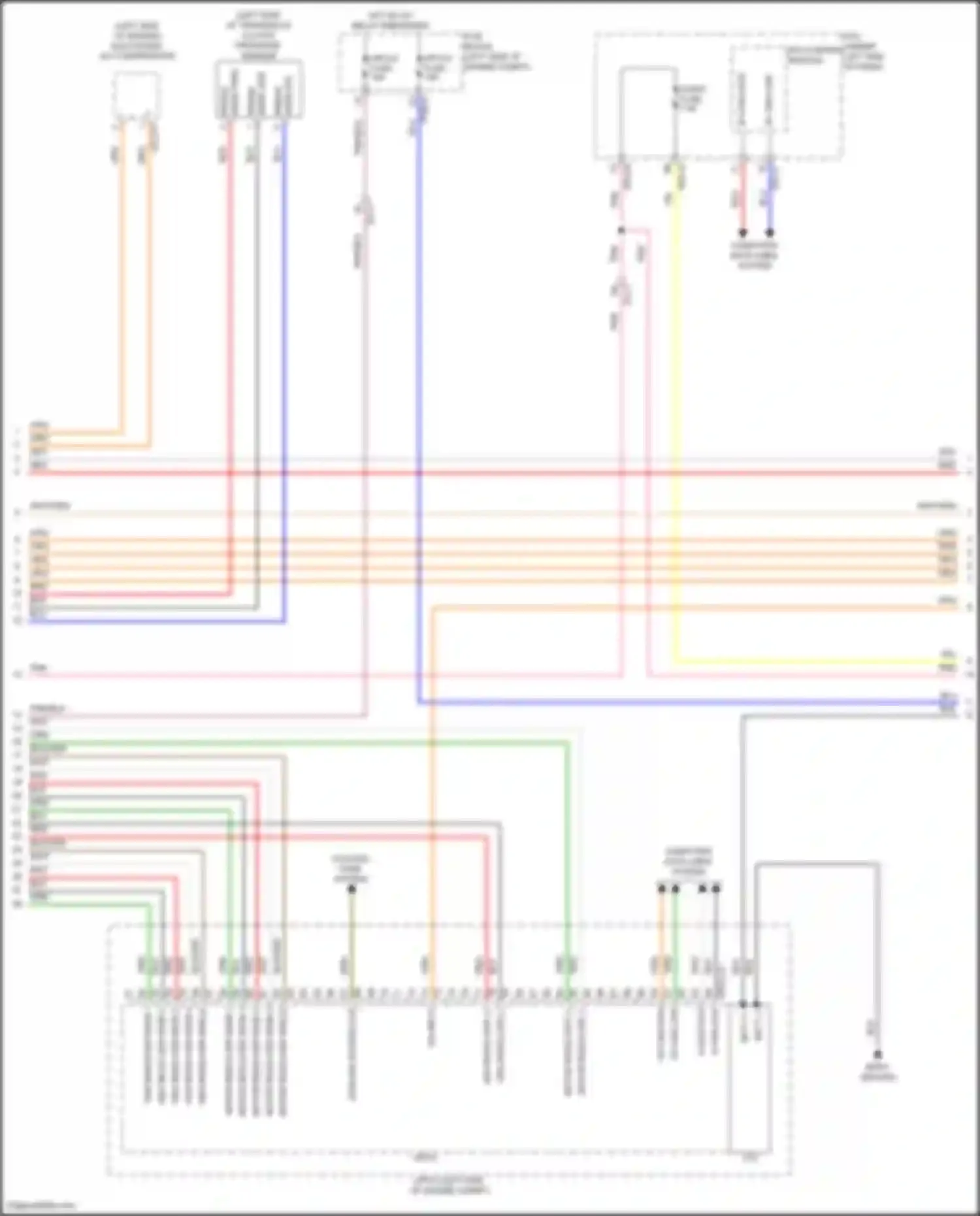 Sonata Hyundai VIII facelift (2023-2024): Wiring diagram engine performance 2.0l hybrid, hybrid control circuit (2 of 8)