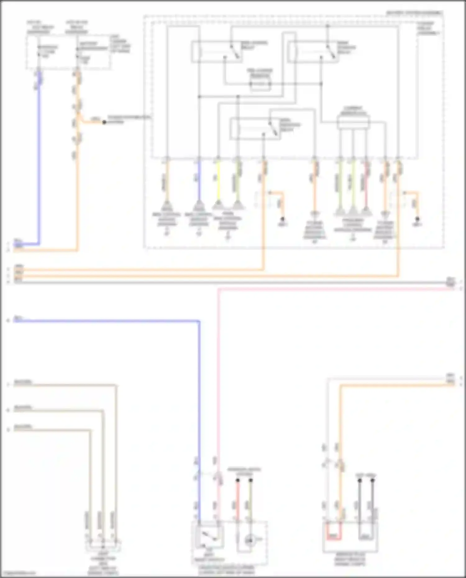 Sonata Hyundai VIII facelift (2023-2024): Wiring diagram engine performance 2.0l hybrid, hybrid control circuit (5 of 8)