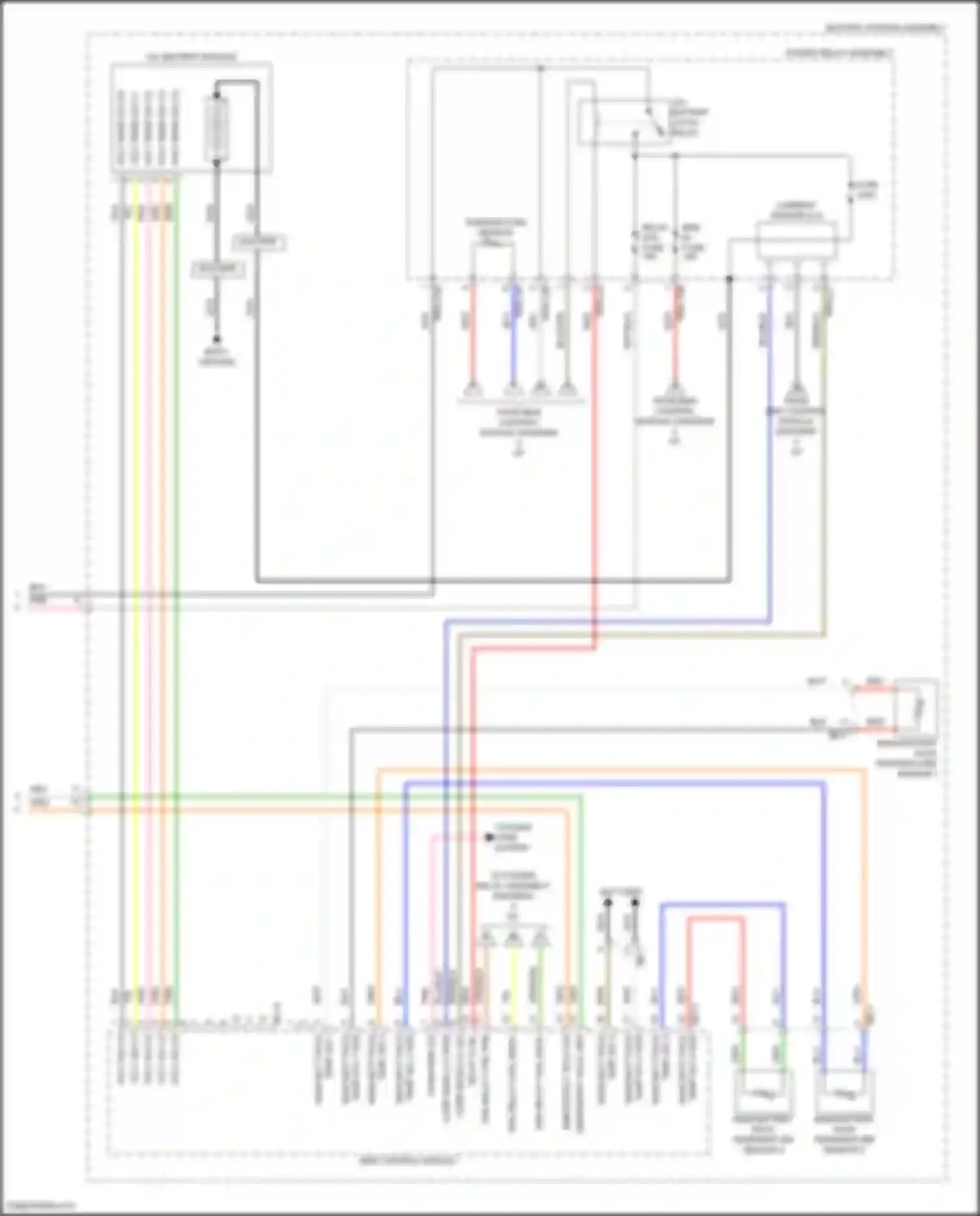 Sonata Hyundai VIII facelift (2023-2024): Wiring diagram engine performance 2.0l hybrid, hybrid control circuit (6 of 8)