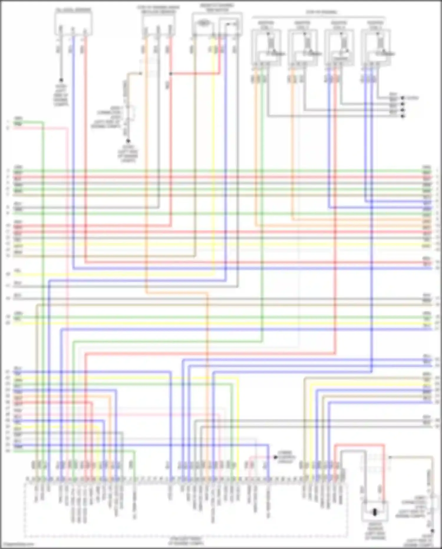 Sonata Hyundai VIII facelift (2023-2024): Wiring diagram engine performance 2.0l hybrid, mfi control circuit (2 of 6)
