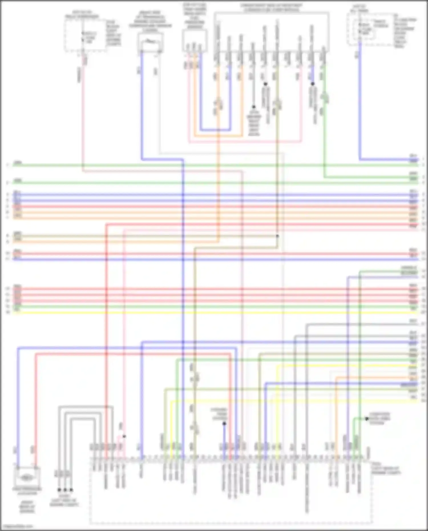 Sonata Hyundai VIII facelift (2023-2024): Wiring diagram engine performance 2.0l hybrid, mfi control circuit (4 of 6)