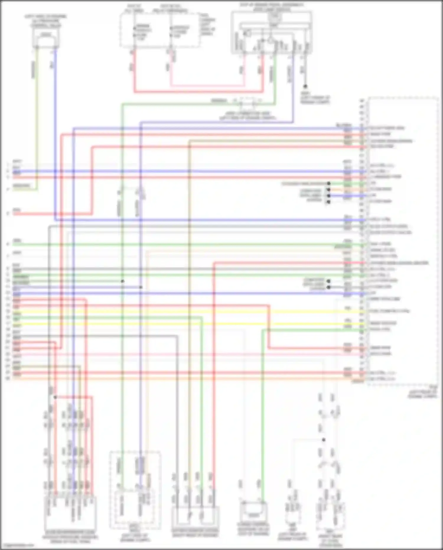 Sonata Hyundai VIII facelift (2023-2024): Wiring diagram engine performance 2.0l hybrid, mfi control circuit (6 of 6)
