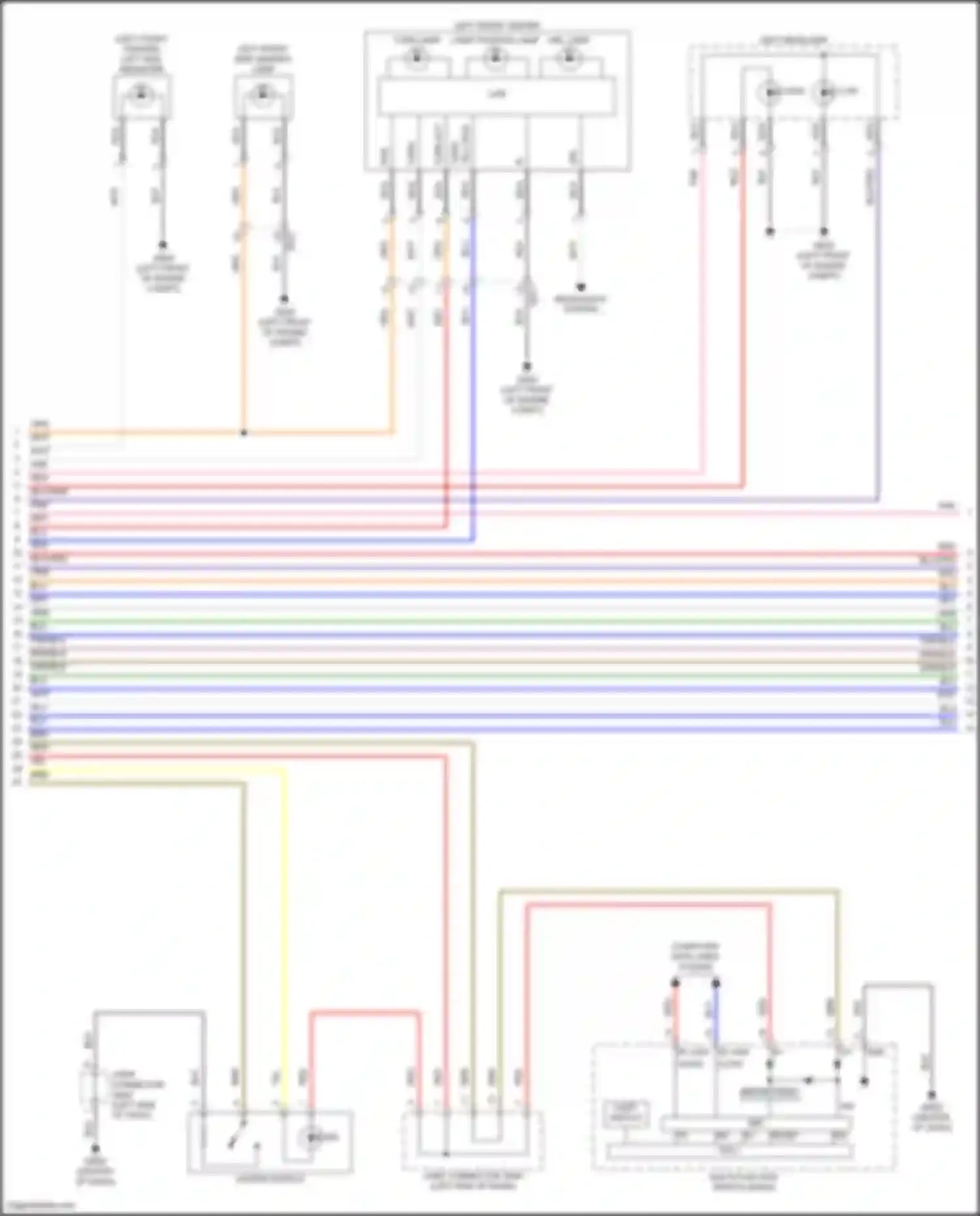 Sonata Hyundai VIII facelift (2023-2024): Exterior lamps circuit, except hybrid (3 of 5)