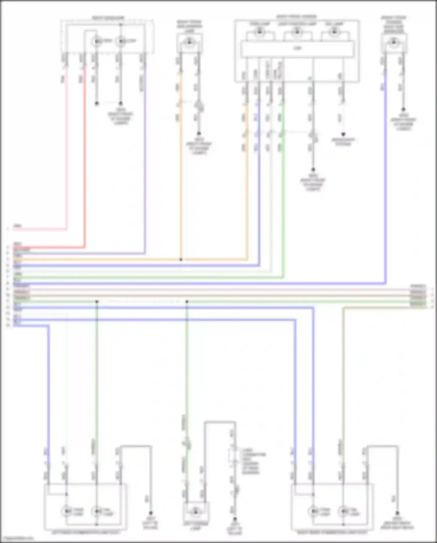 Sonata Hyundai VIII facelift (2023-2024): Exterior lamps circuit, except hybrid (4 of 5)