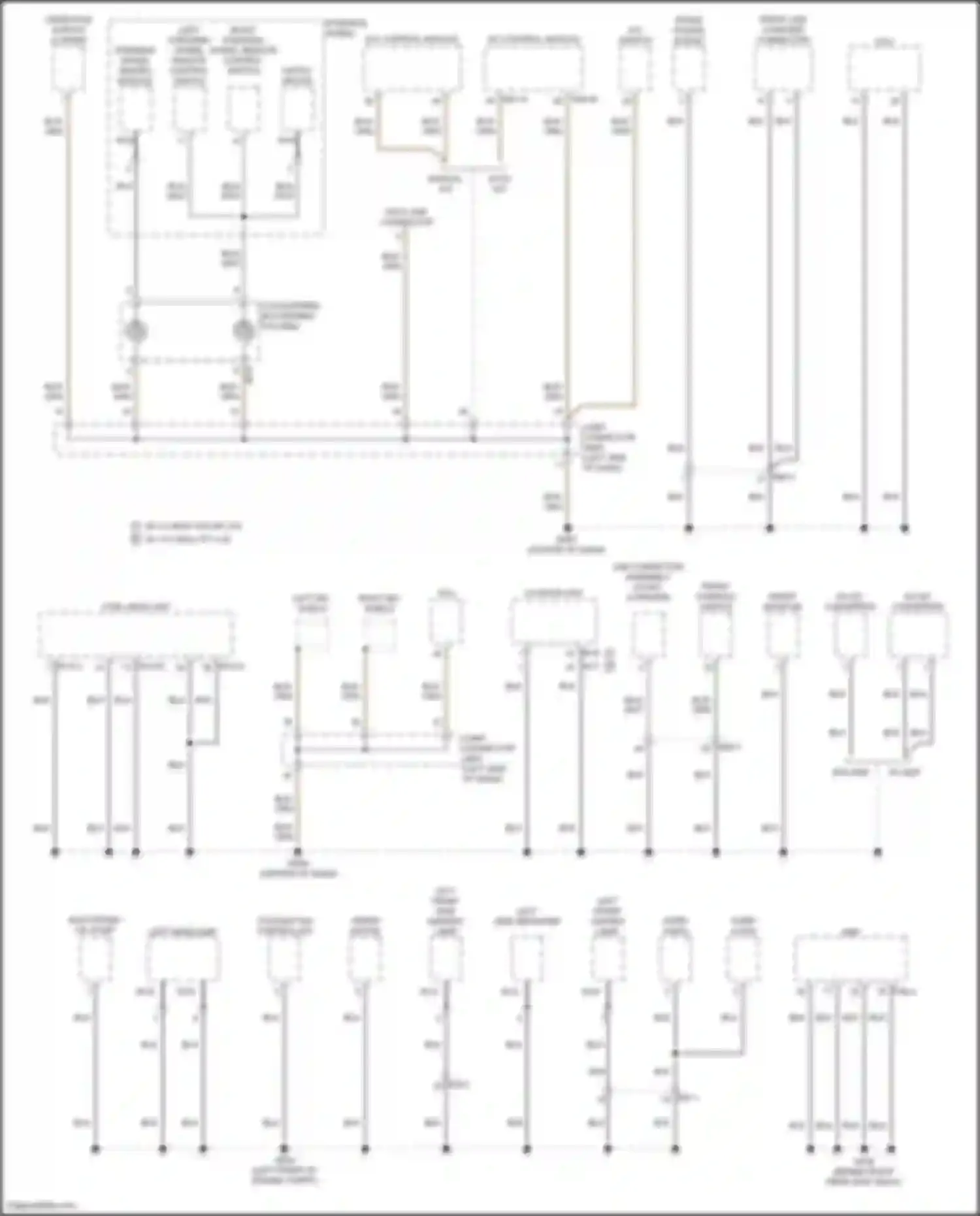 Sonata Hyundai VIII facelift (2023-2024): Ground distribution circuit, except hybrid (1 of 6)