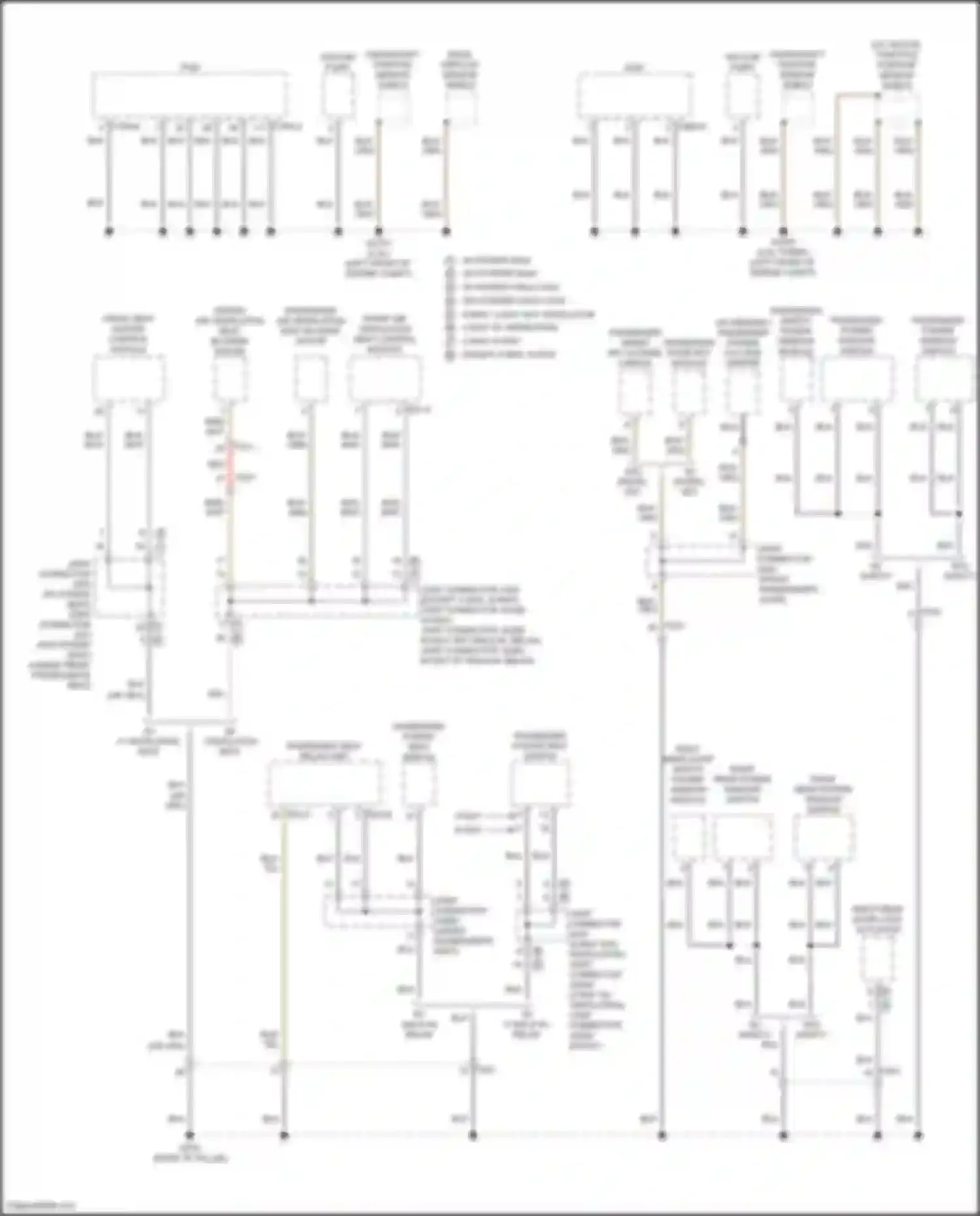 Sonata Hyundai VIII facelift (2023-2024): Ground distribution circuit, except hybrid (2 of 6)