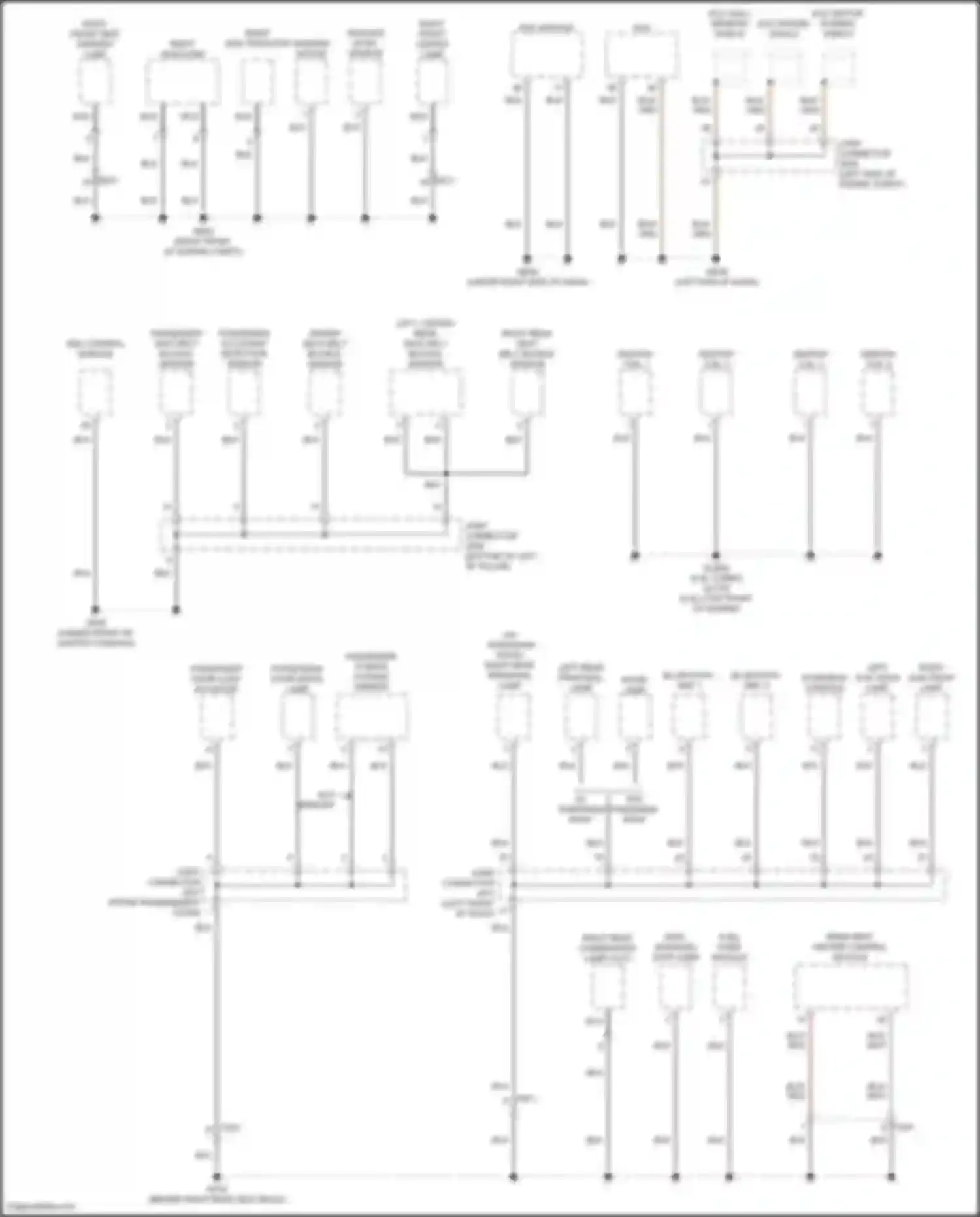 Sonata Hyundai VIII facelift (2023-2024): Ground distribution circuit, except hybrid (4 of 6)