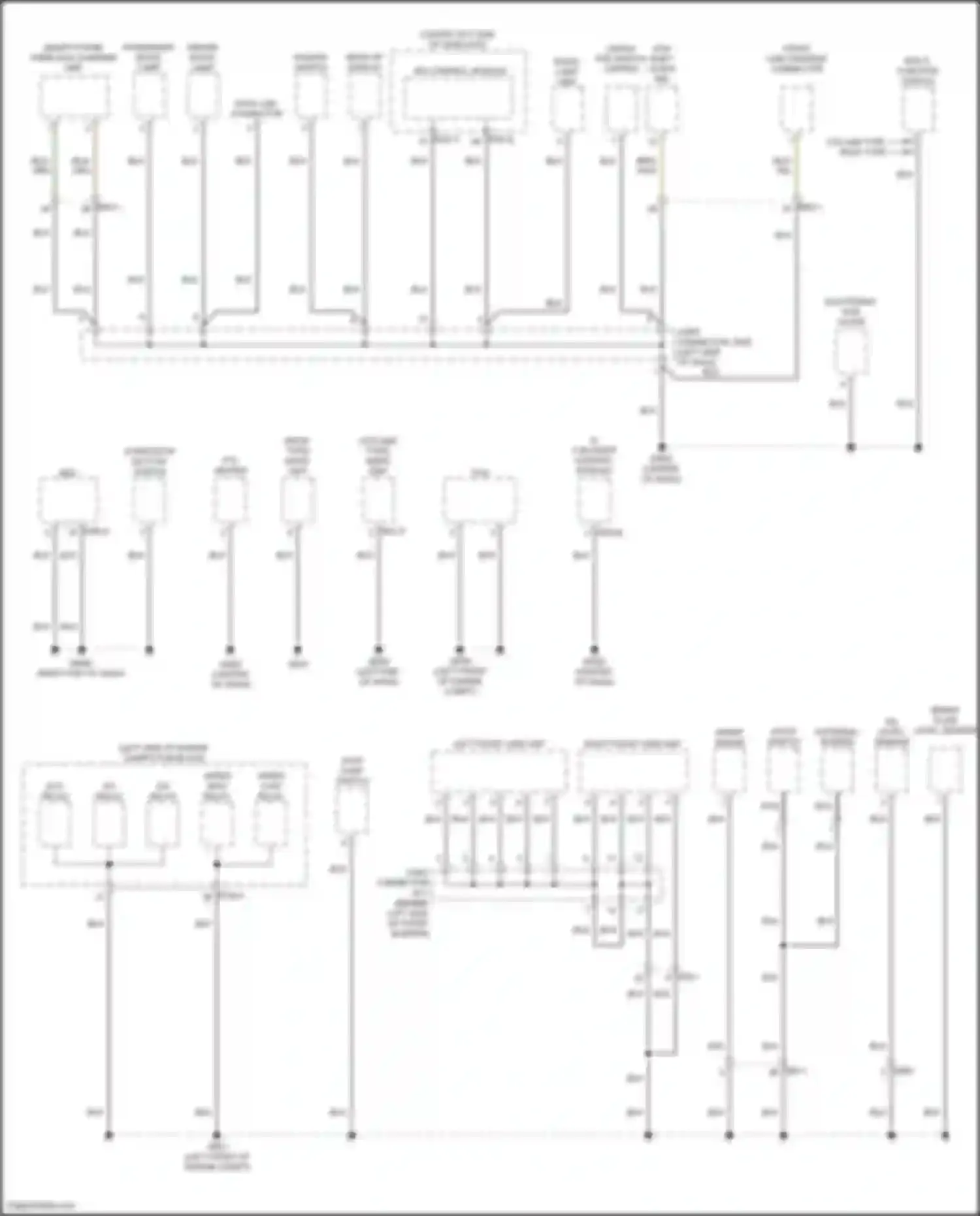 Sonata Hyundai VIII facelift (2023-2024): Ground distribution circuit, except hybrid (5 of 6)