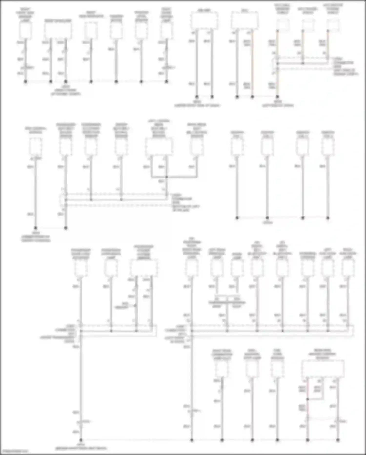 Sonata Hyundai VIII facelift (2023-2024): Ground distribution circuit, hybrid (4 of 6)