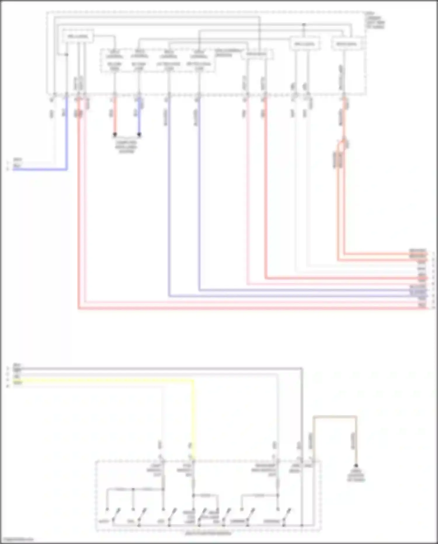 Sonata Hyundai VIII facelift (2023-2024): Autolamps circuit, hybrid (2 of 3)