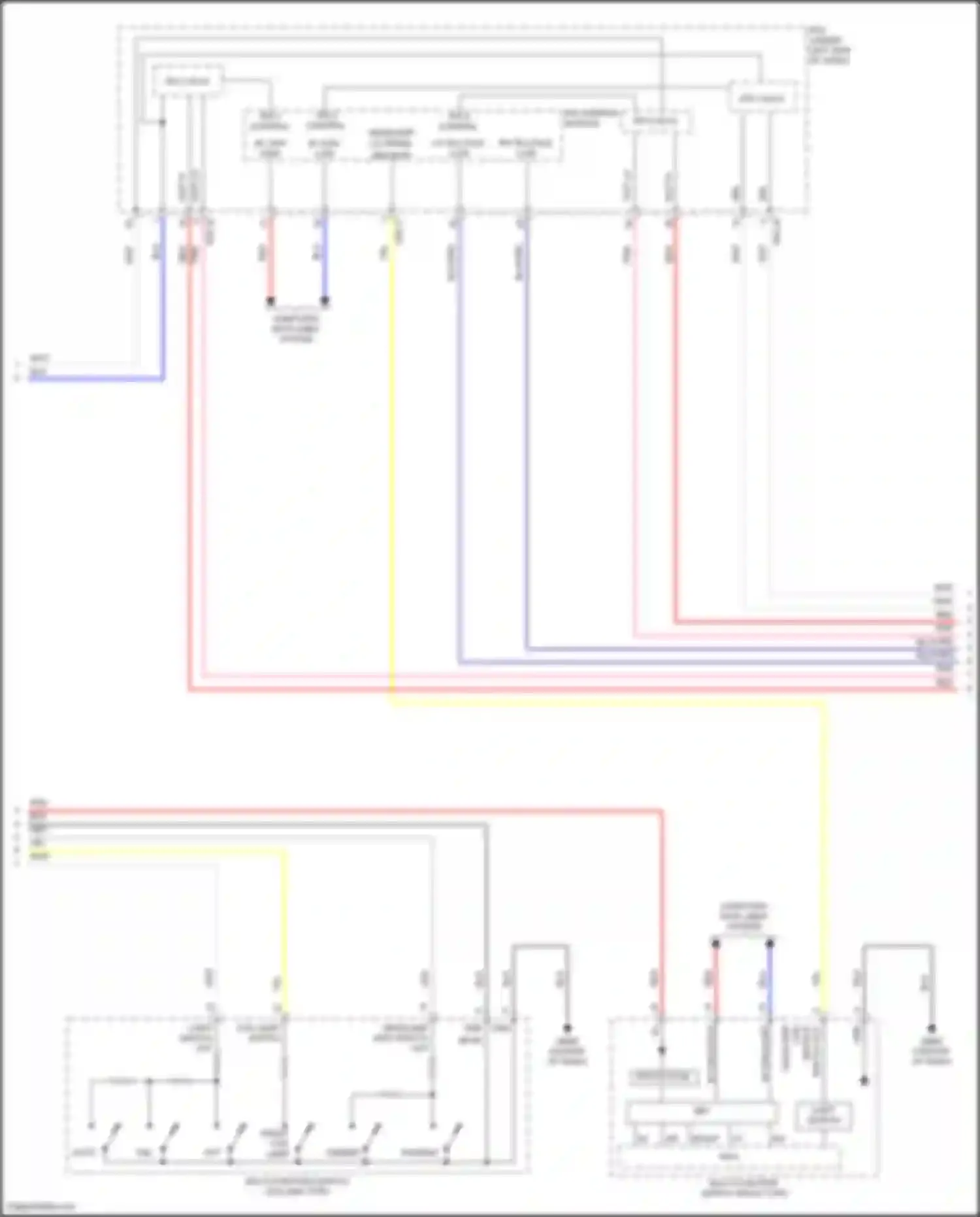 Sonata Hyundai VIII facelift (2023-2024): Headlamps circuit, except hybrid (2 of 3)
