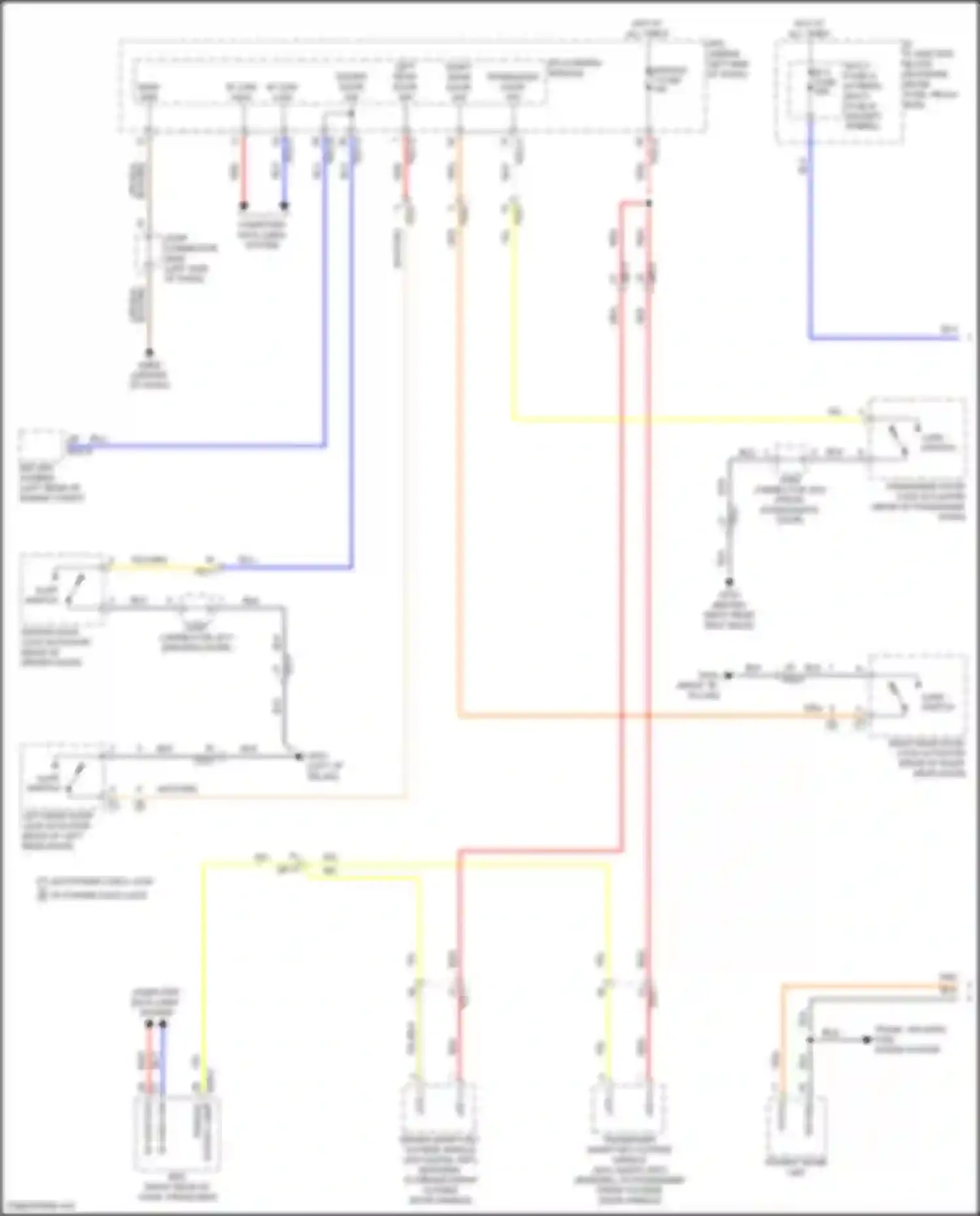 Sonata Hyundai VIII facelift (2023-2024): Courtesy lamps circuit (1 of 3)