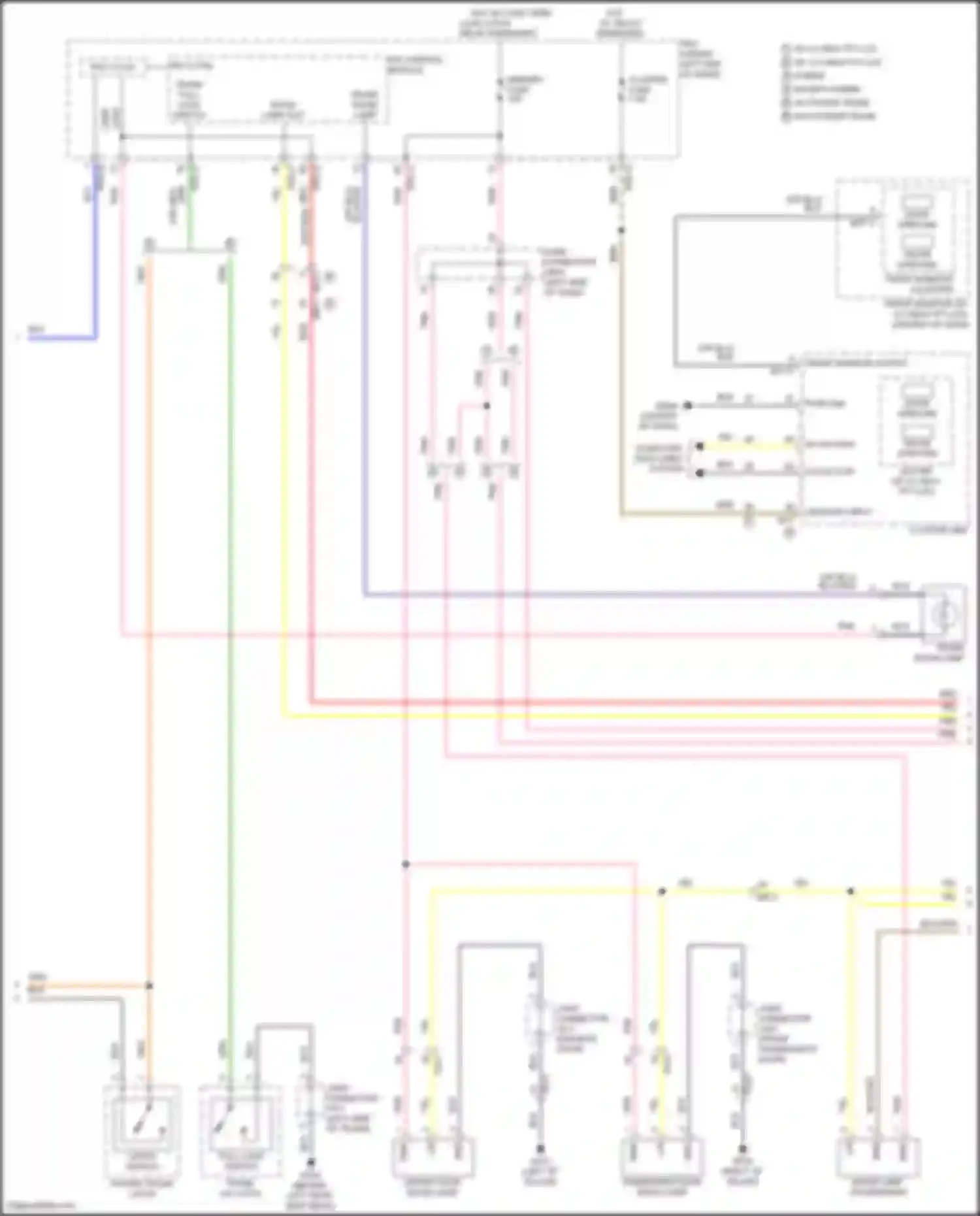 Sonata Hyundai VIII facelift (2023-2024): Courtesy lamps circuit (2 of 3)