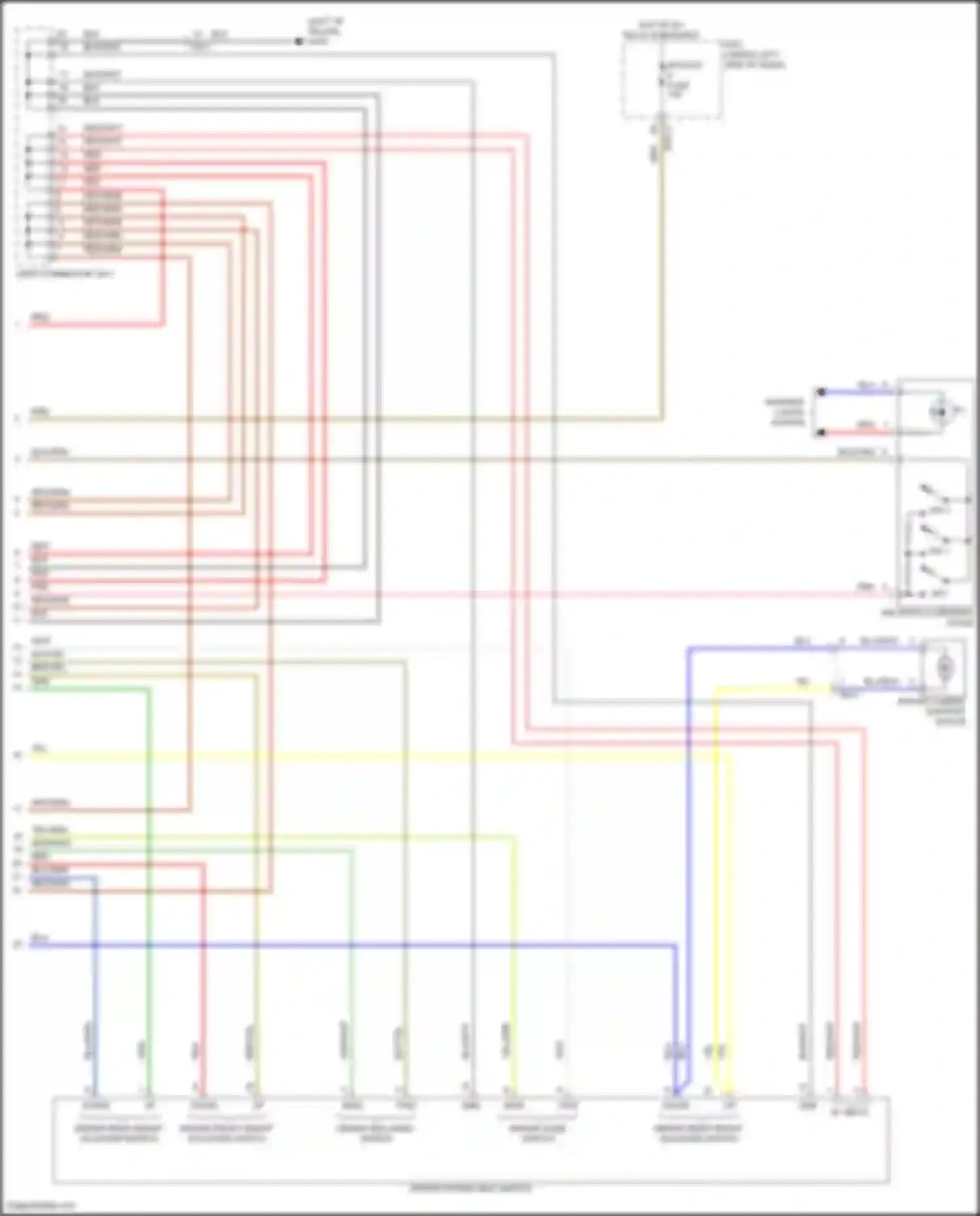 Sonata Hyundai VIII facelift (2023-2024): Driver"s memory seat circuit, 10-way (2 of 2)