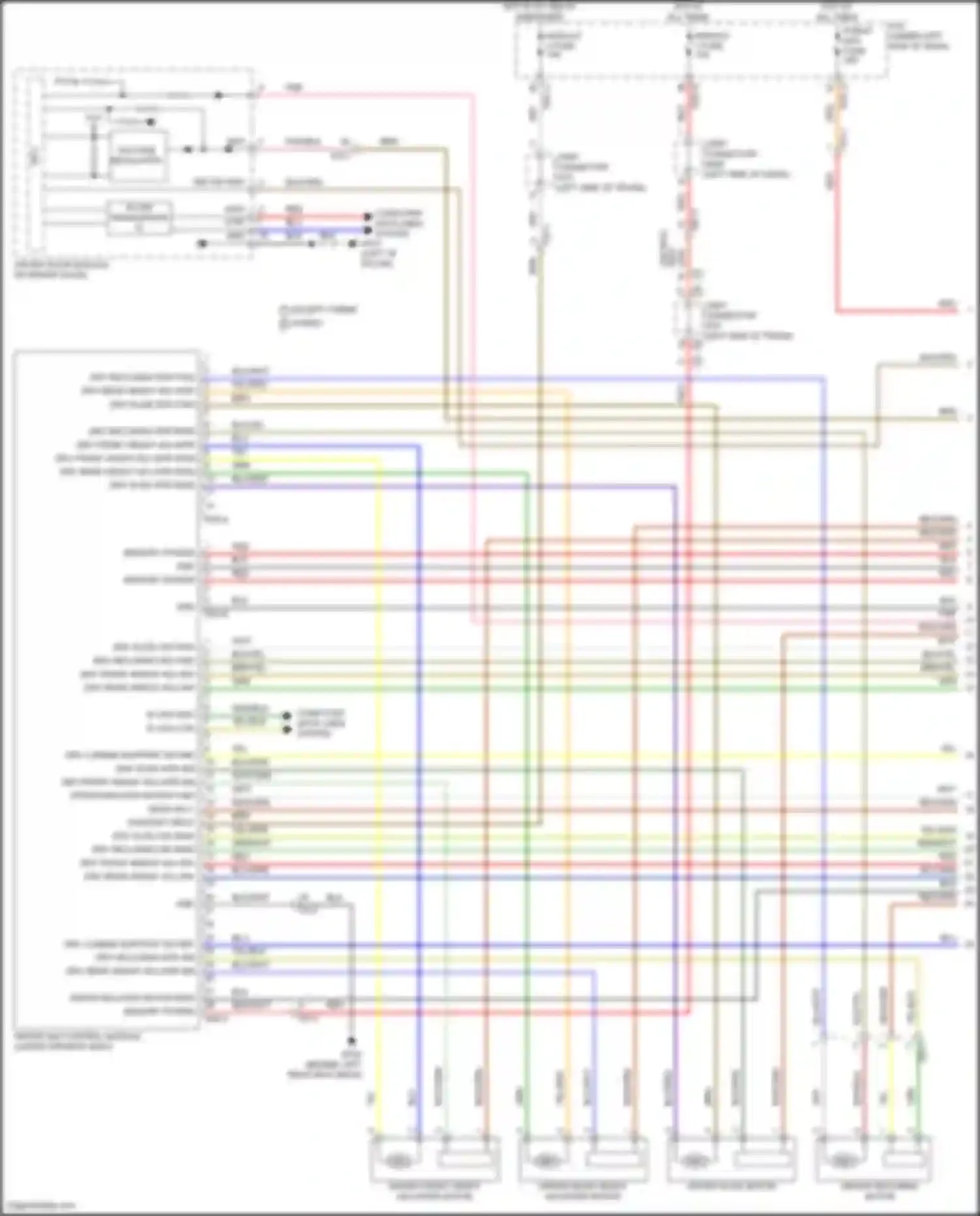 Sonata Hyundai VIII facelift (2023-2024): Driver"s memory seat circuit, 12-way (1 of 2)