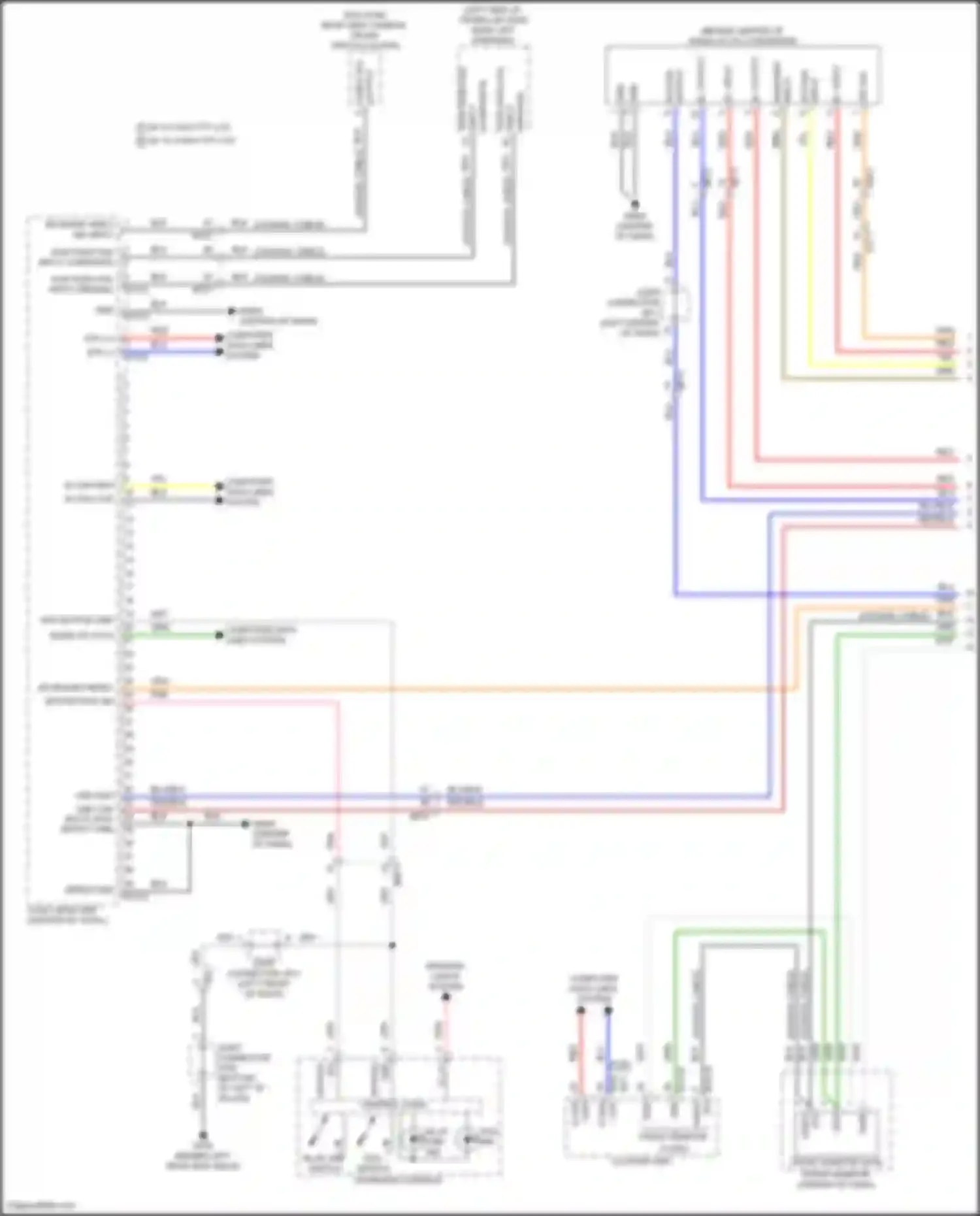 Sonata Hyundai VIII facelift (2023-2024): Navigation circuit, except hybrid w/ amplifier (1 of 5)