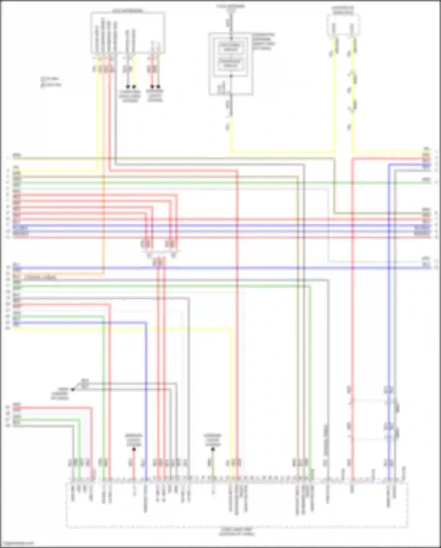 Sonata Hyundai VIII facelift (2023-2024): Navigation circuit, except hybrid w/ amplifier (3 of 5)