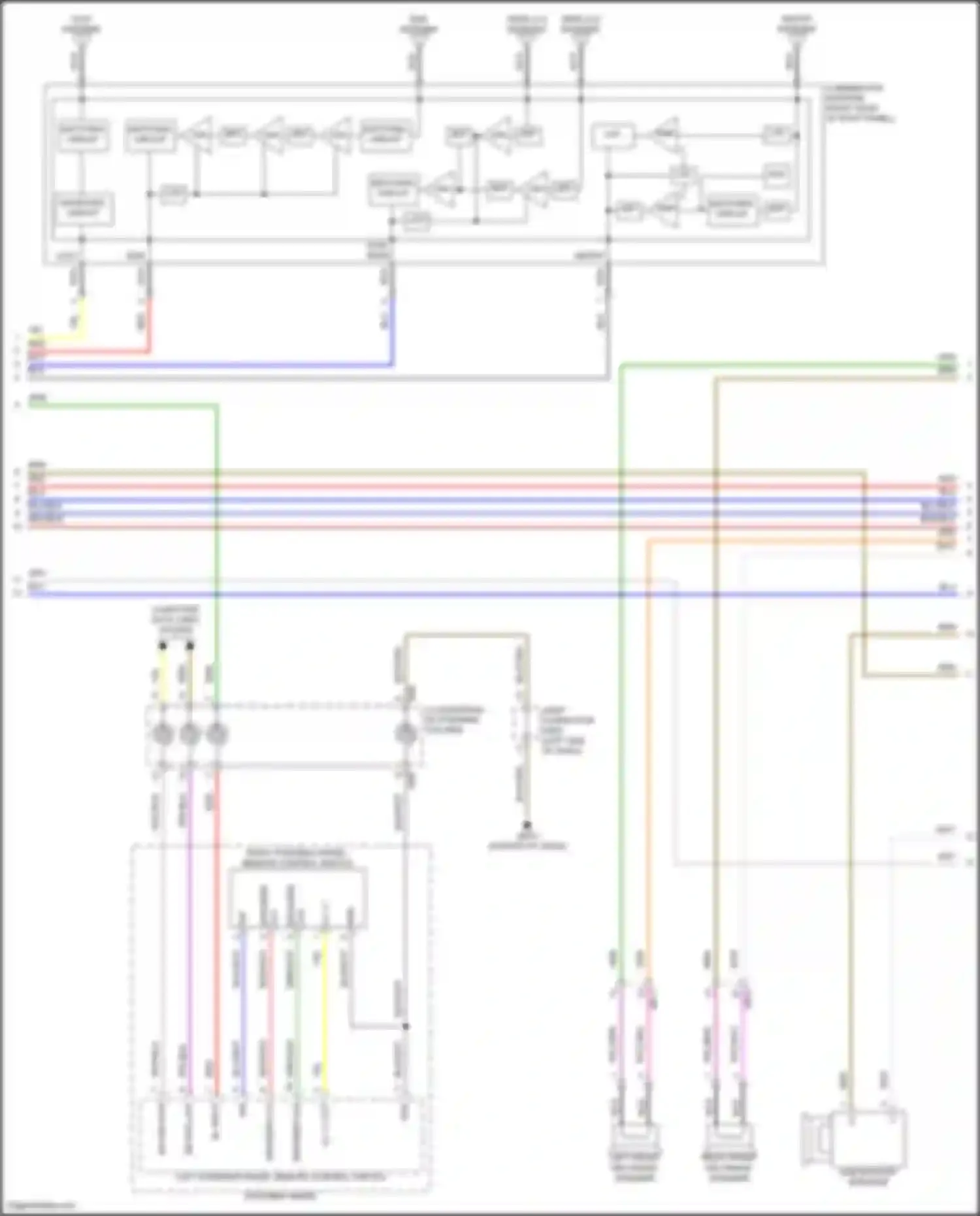 Sonata Hyundai VIII facelift (2023-2024): Navigation circuit, except hybrid w/ amplifier (4 of 5)