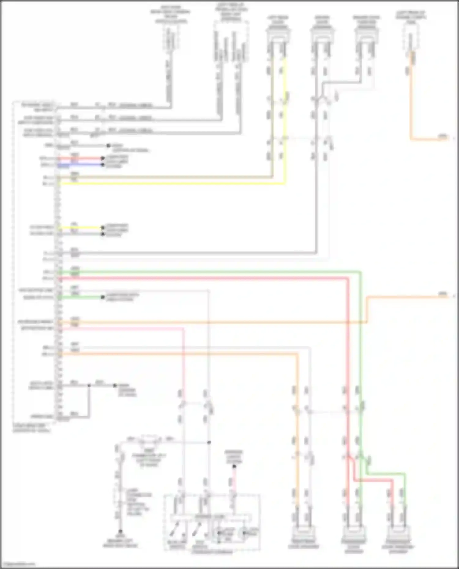 Sonata Hyundai VIII facelift (2023-2024): Navigation circuit, except hybrid w/o amplifier (1 of 4)