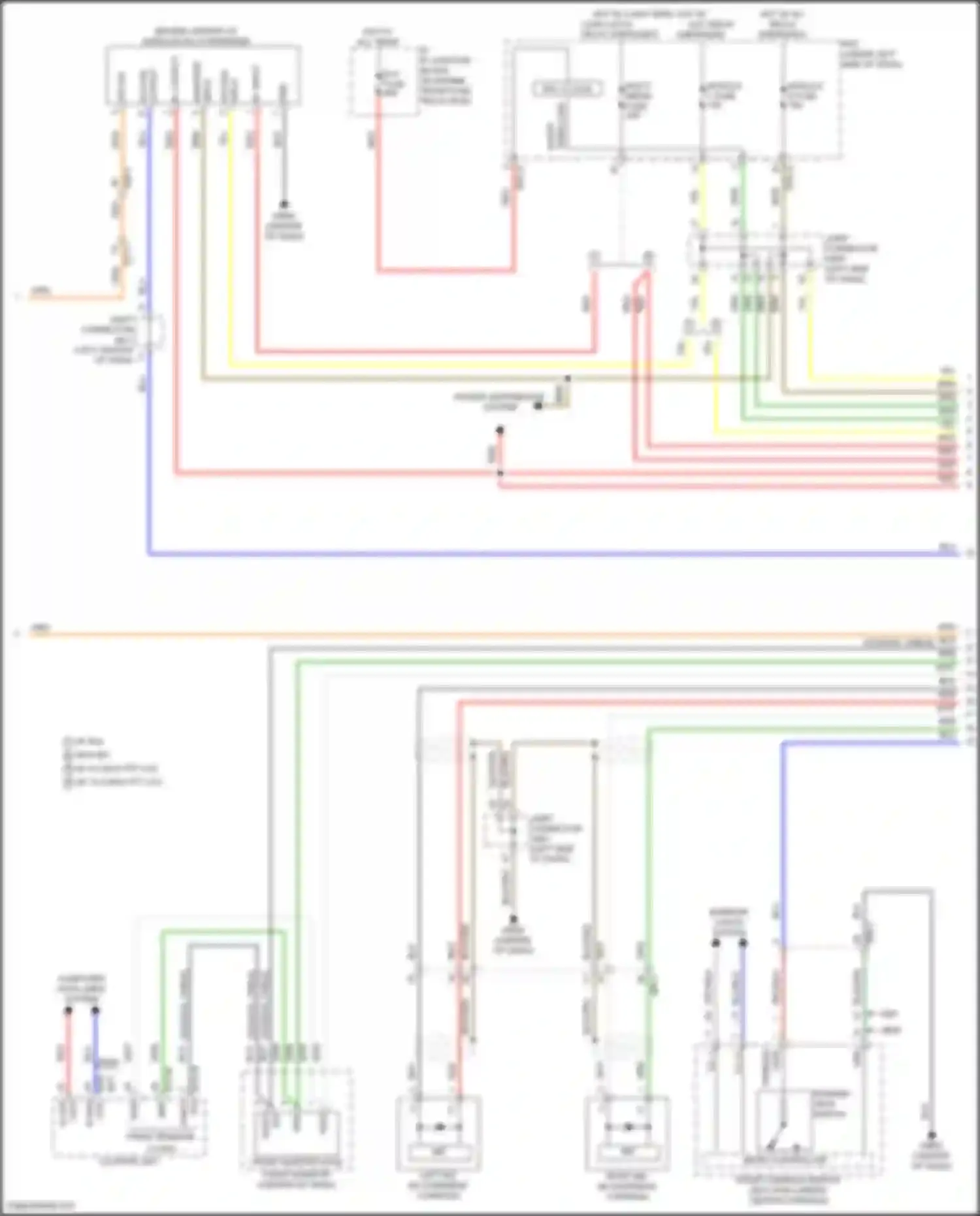 Sonata Hyundai VIII facelift (2023-2024): Navigation circuit, except hybrid w/o amplifier (2 of 4)