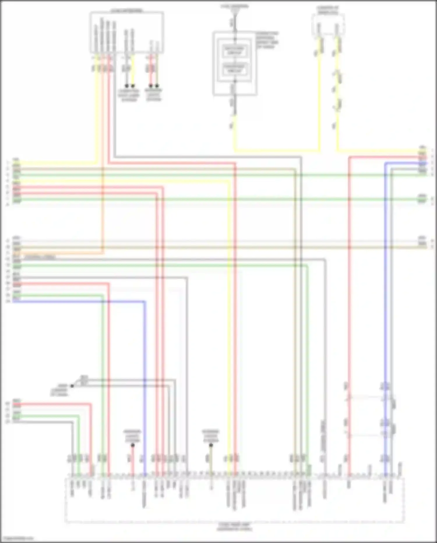 Sonata Hyundai VIII facelift (2023-2024): Navigation circuit, hybrid w/ amplifier (3 of 5)
