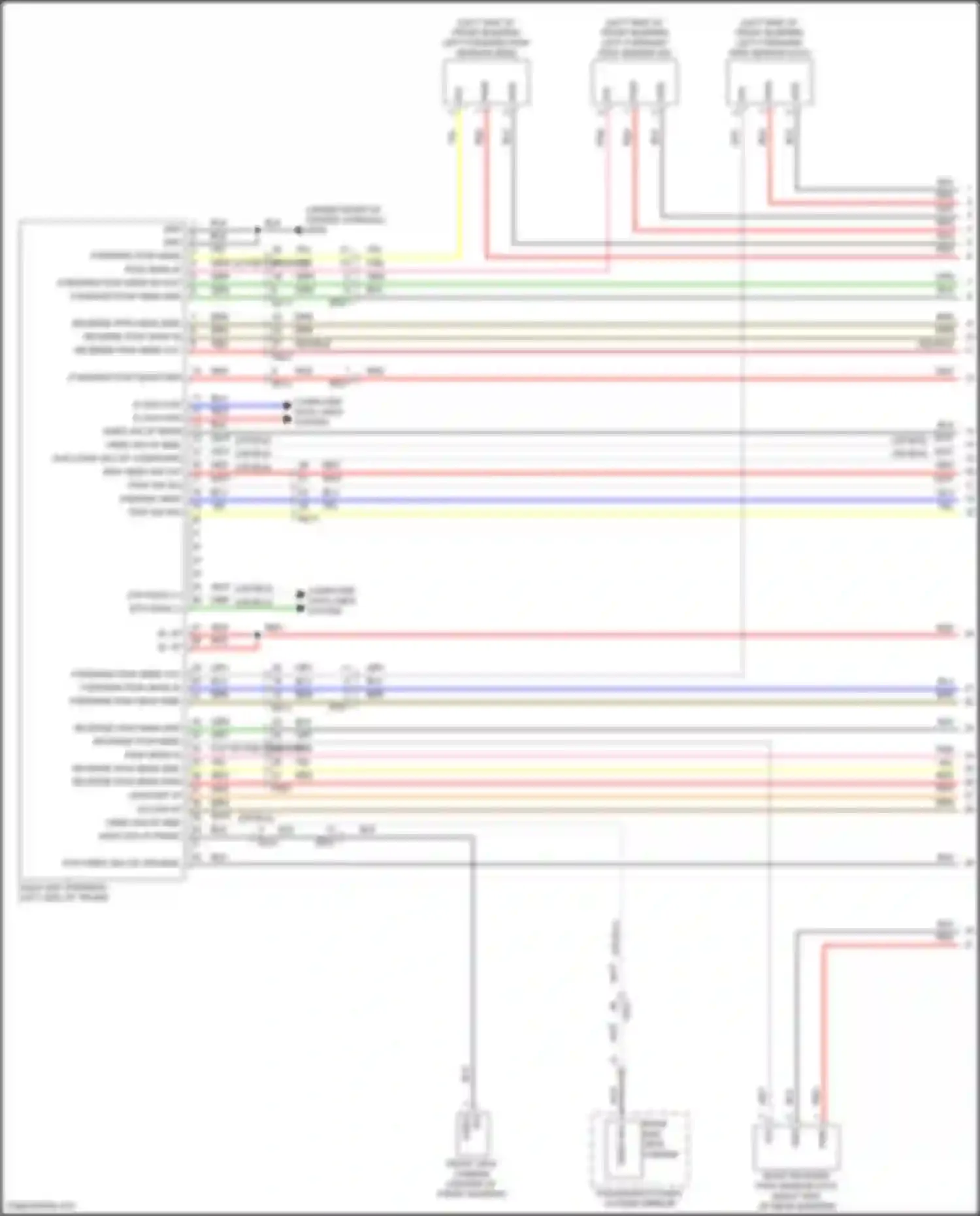 Sonata Hyundai VIII facelift (2023-2024): Parking assistant circuit (1 of 3)