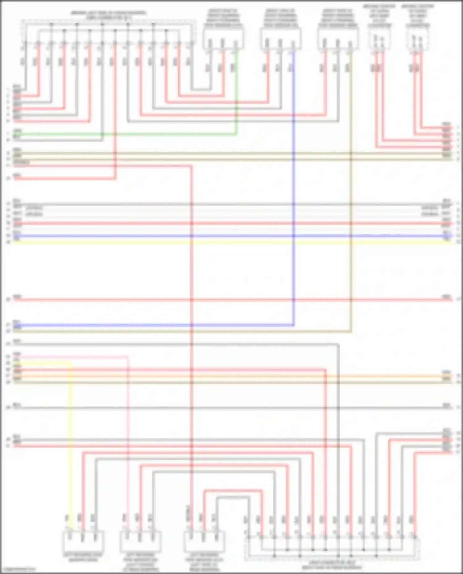 Sonata Hyundai VIII facelift (2023-2024): Parking assistant circuit (2 of 3)