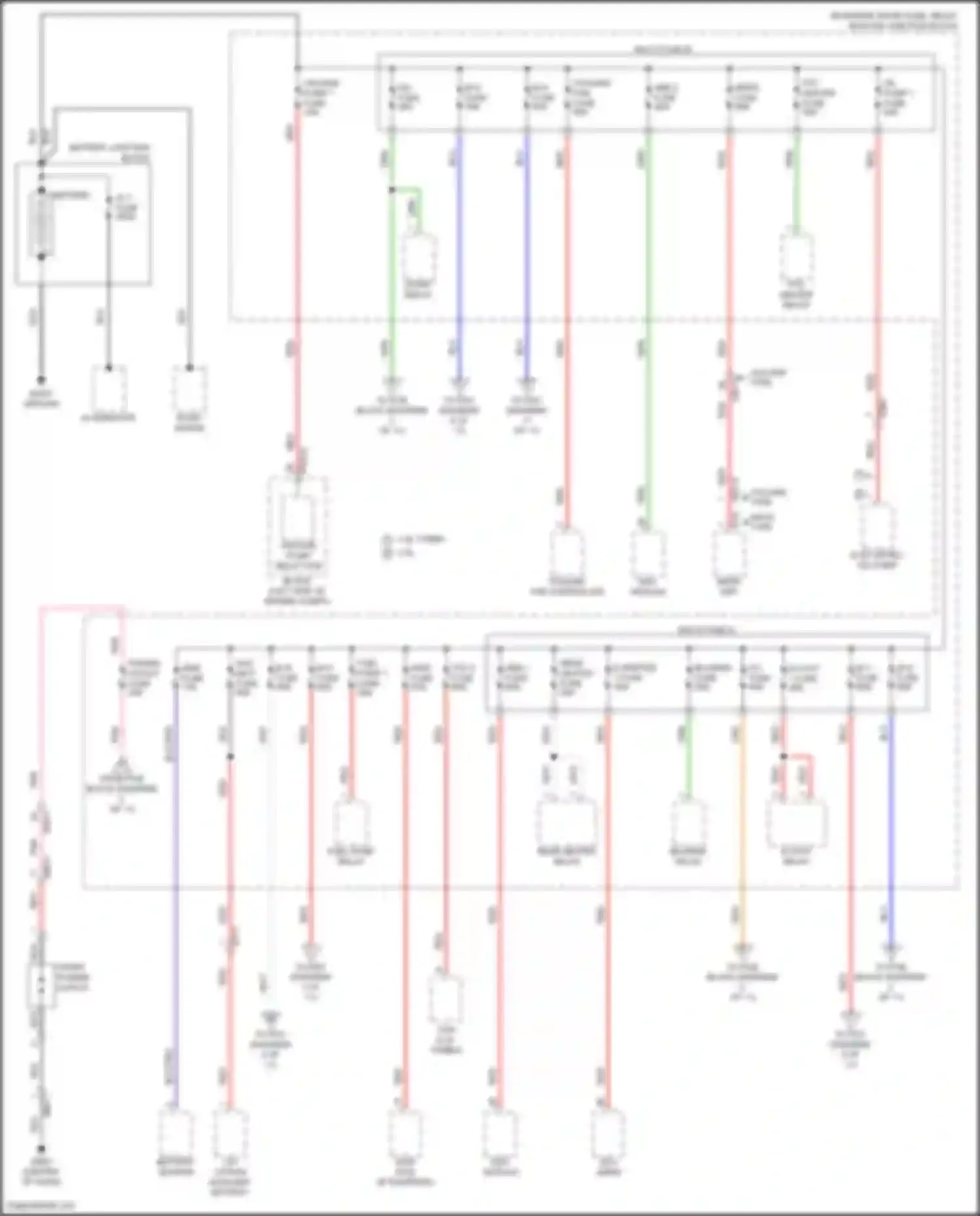 Sonata Hyundai VIII facelift (2023-2024): Power distribution circuit, except hybrid (1 of 11)