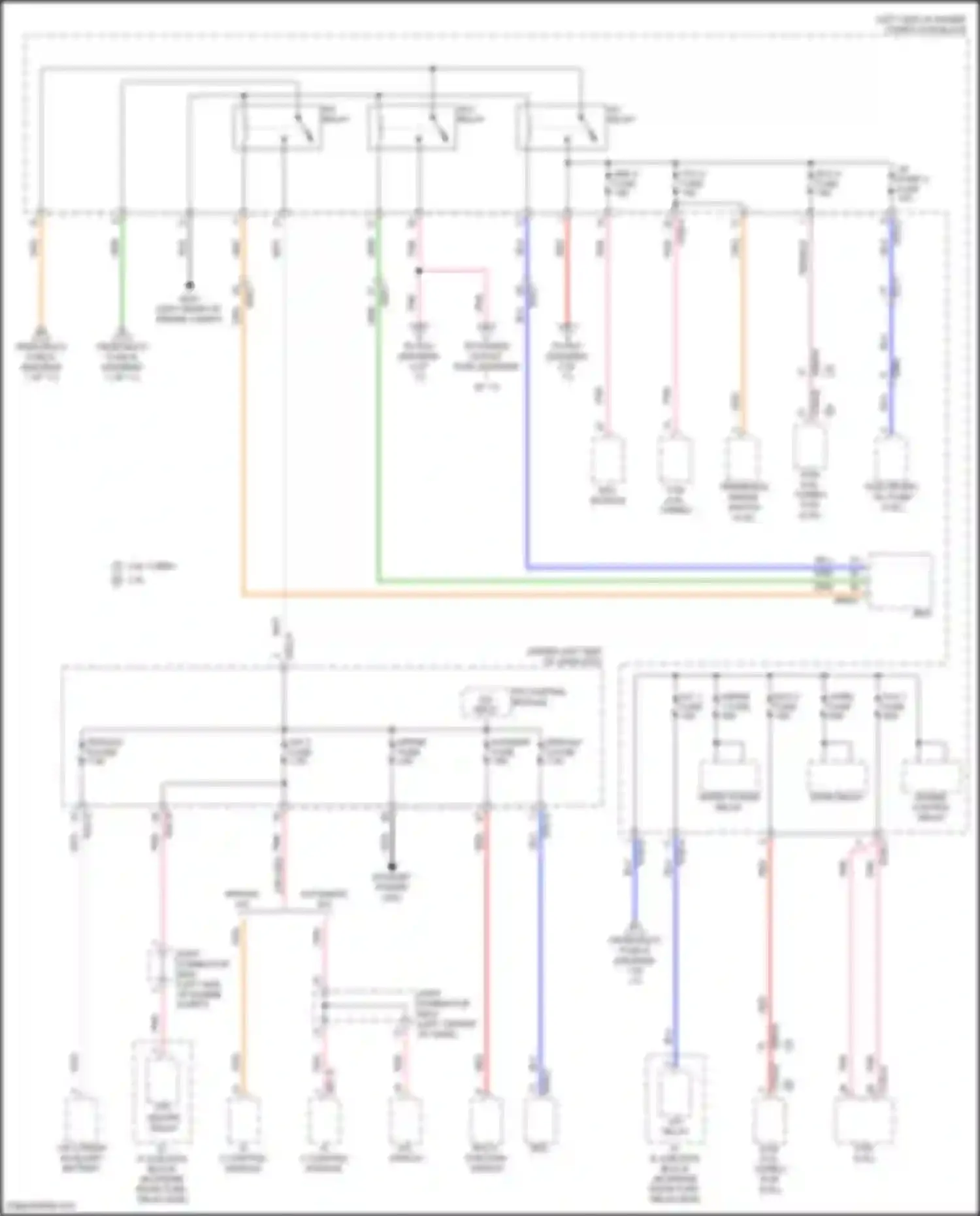 Sonata Hyundai VIII facelift (2023-2024): Power distribution circuit, except hybrid (2 of 11)