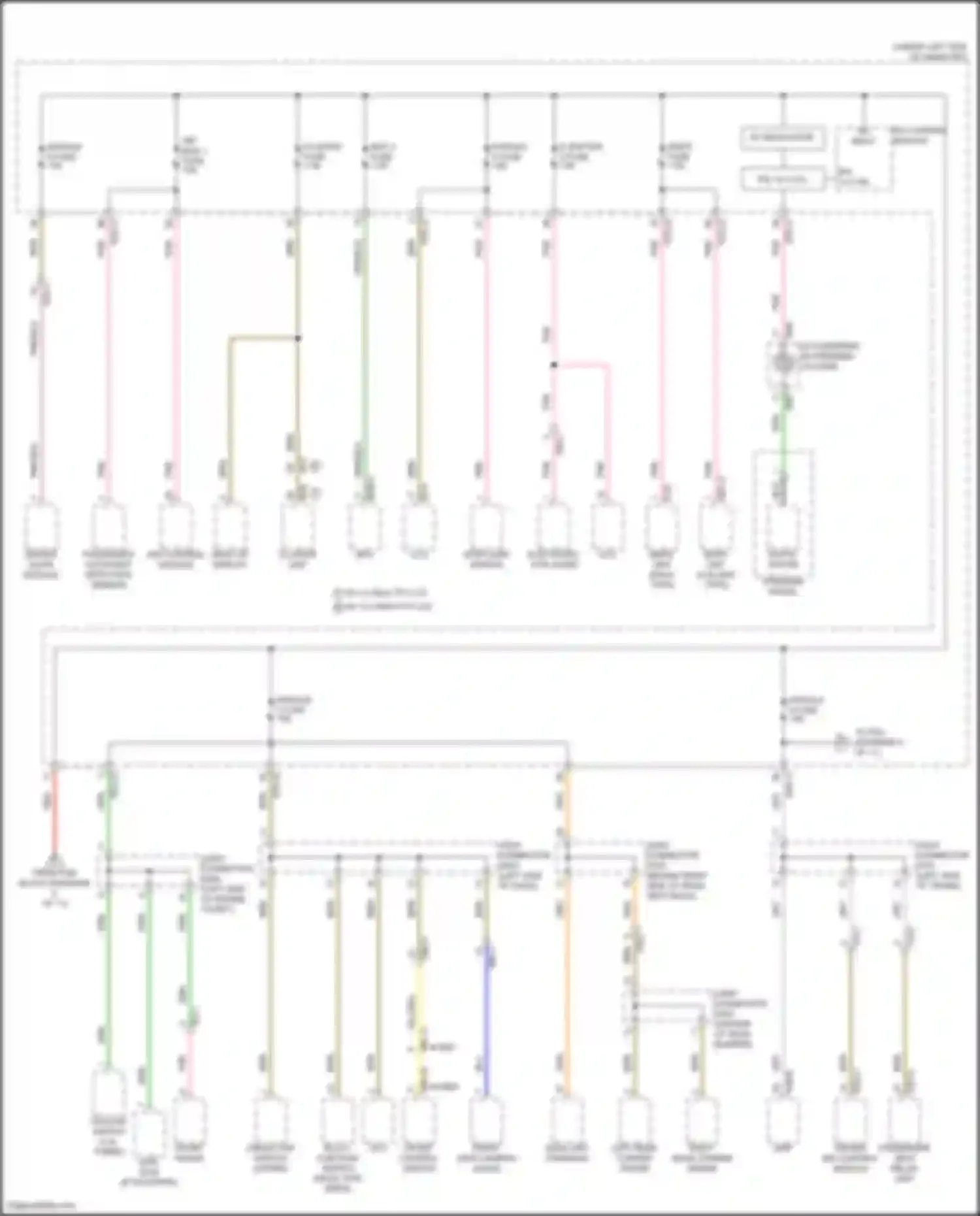 Sonata Hyundai VIII facelift (2023-2024): Power distribution circuit, except hybrid (3 of 11)