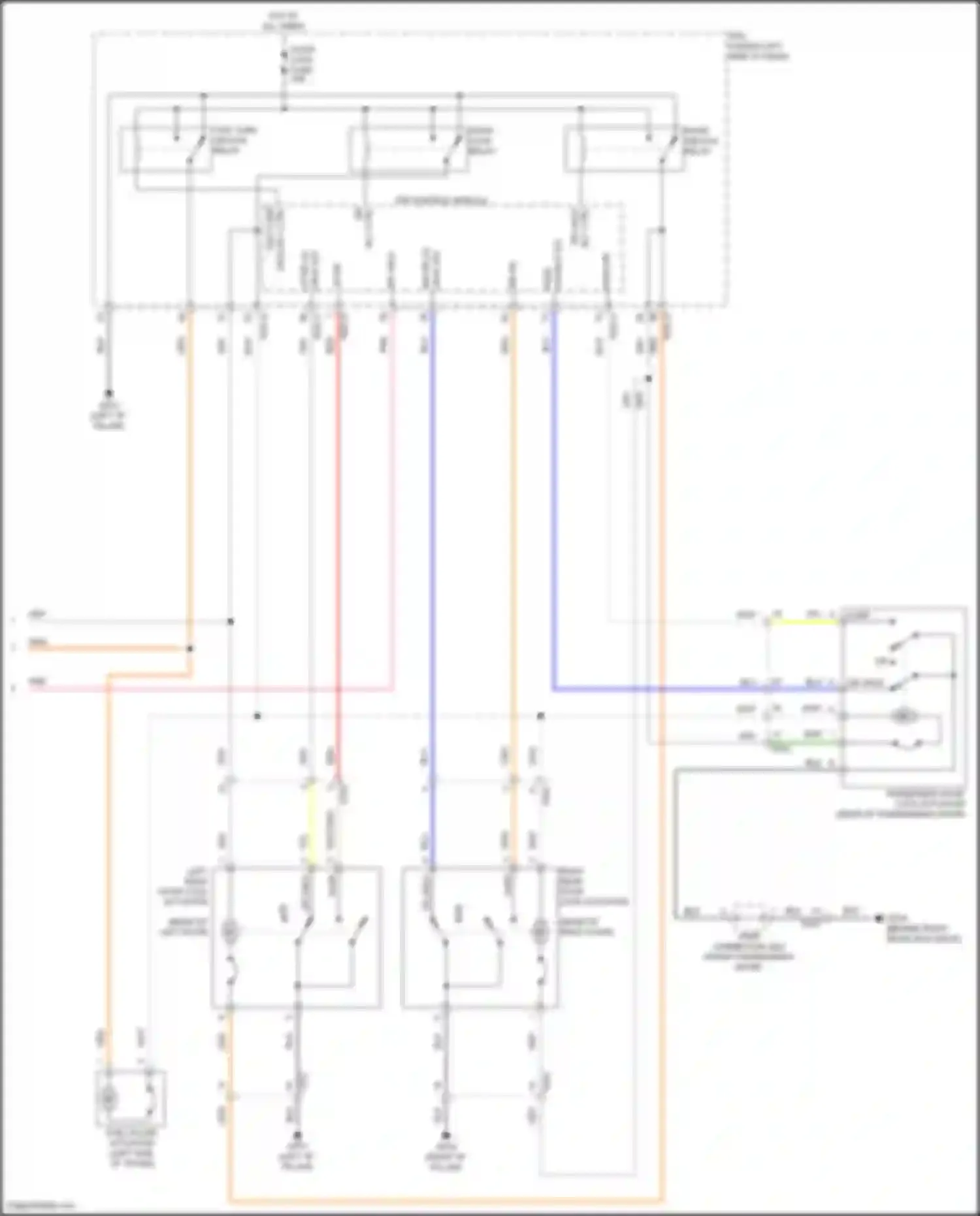 Sonata Hyundai VIII facelift (2023-2024): Power door locks circuit, except hybrid w/ digital key (6 of 6)