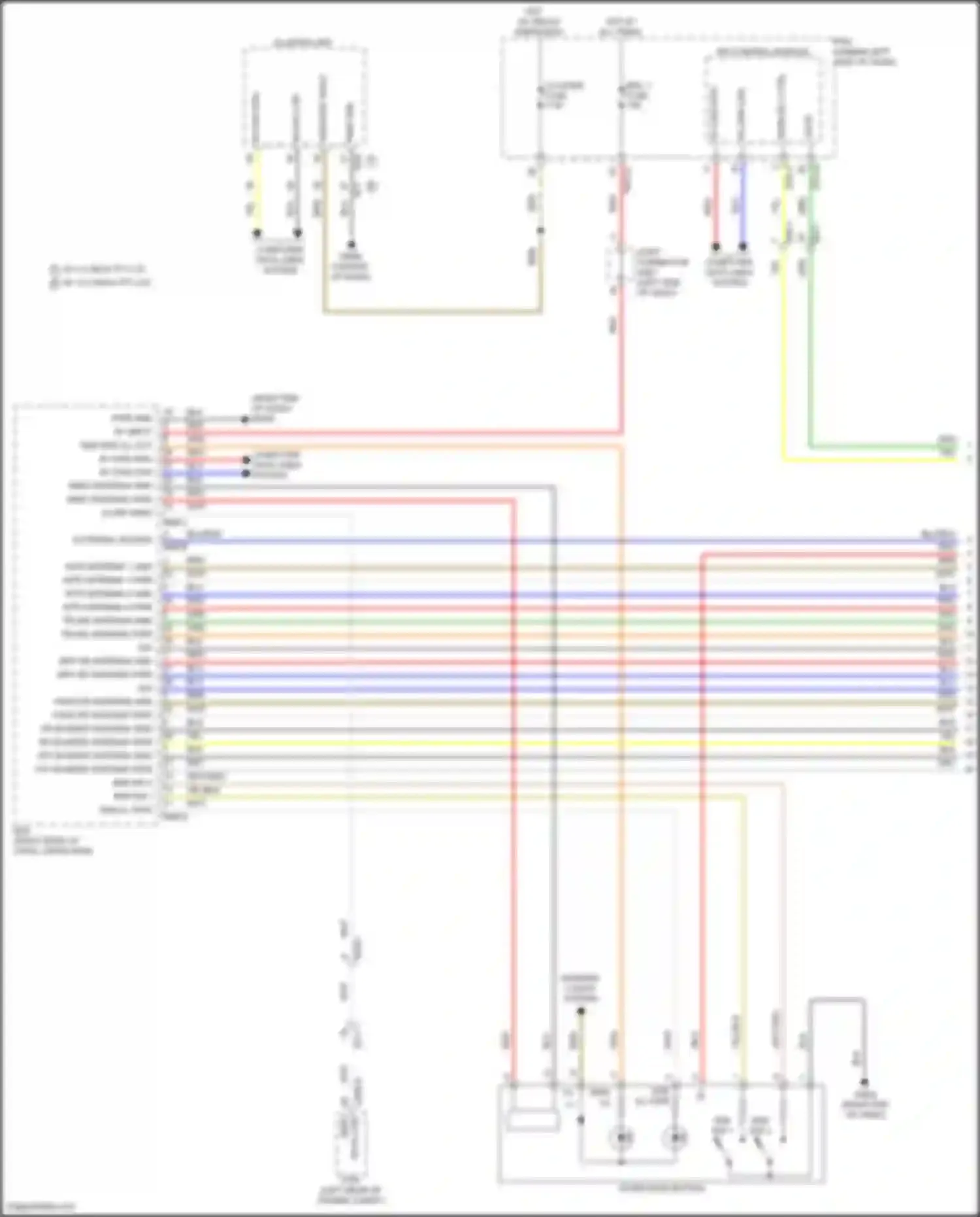 Sonata Hyundai VIII facelift (2023-2024): Power door locks circuit, hybrid w/o digital key (1 of 6)