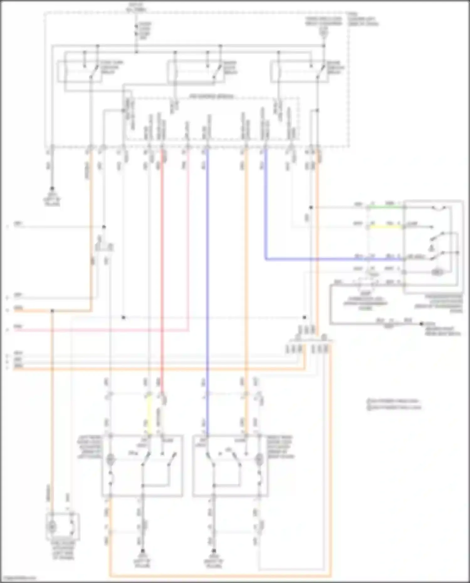 Sonata Hyundai VIII facelift (2023-2024): Power door locks circuit, hybrid w/o digital key (6 of 6)
