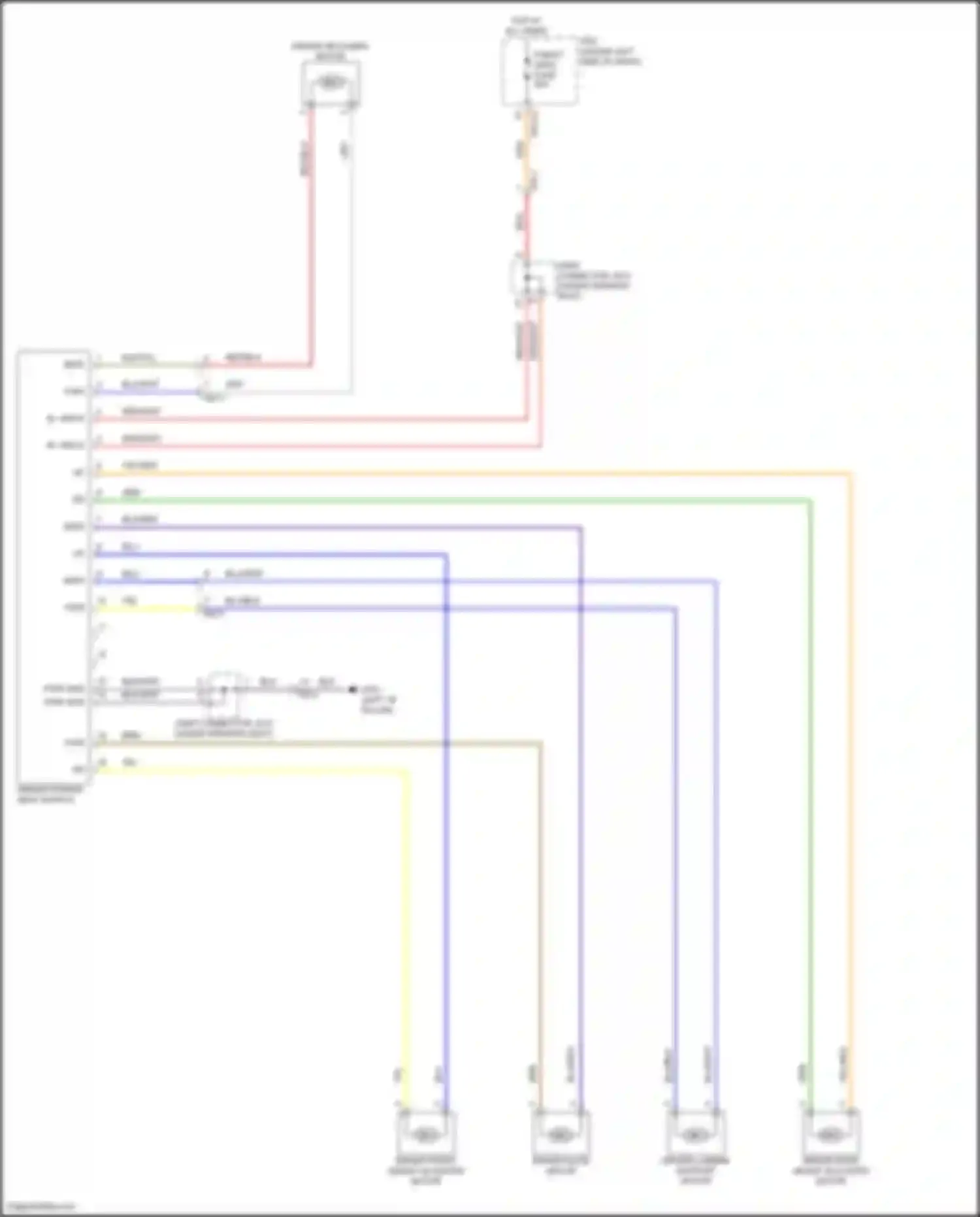 Sonata Hyundai VIII facelift (2023-2024): Driver power seat circuit, 10-way