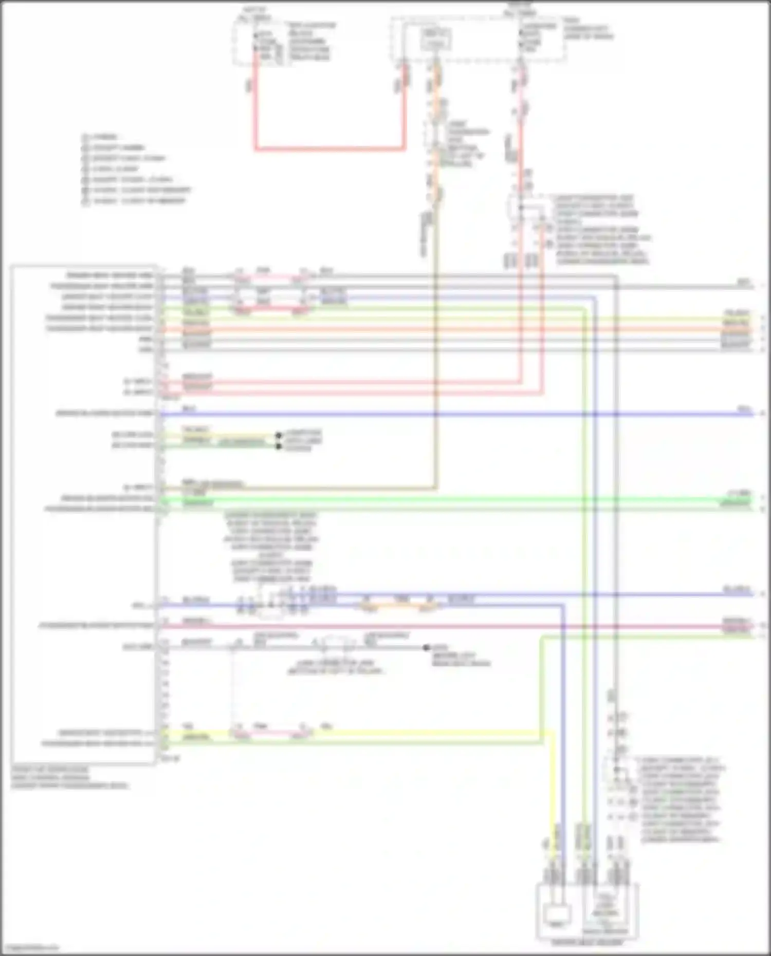 Sonata Hyundai VIII facelift (2023-2024): Seat ventilation circuit (1 of 2)