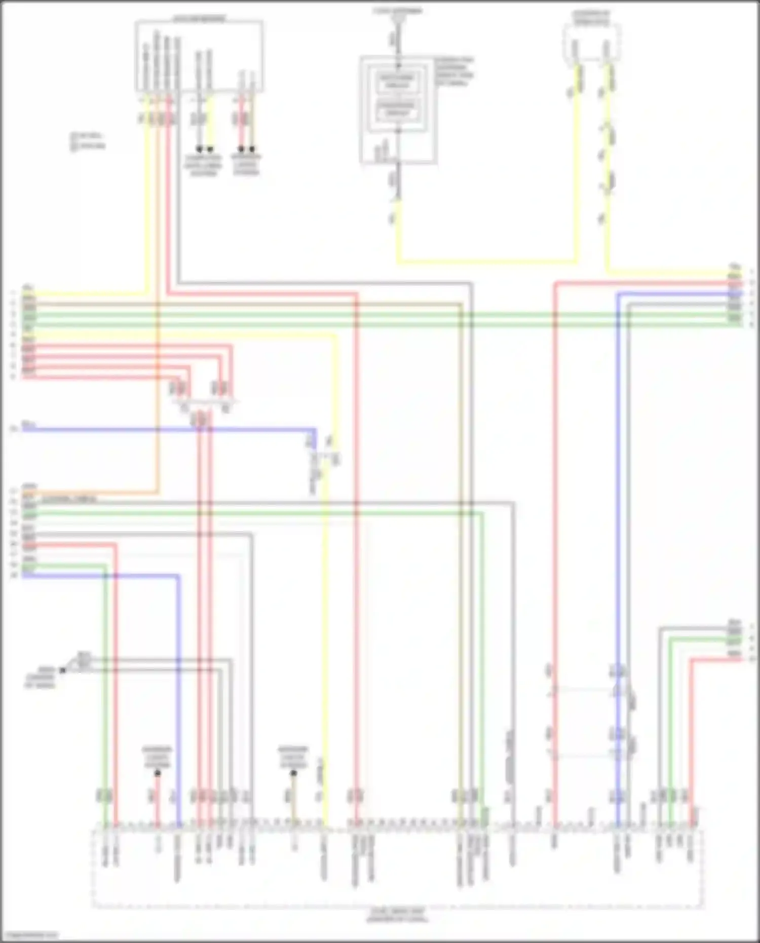 Sonata Hyundai VIII facelift (2023-2024): Radio circuit, except hybrid w/o amplifier (3 of 4)