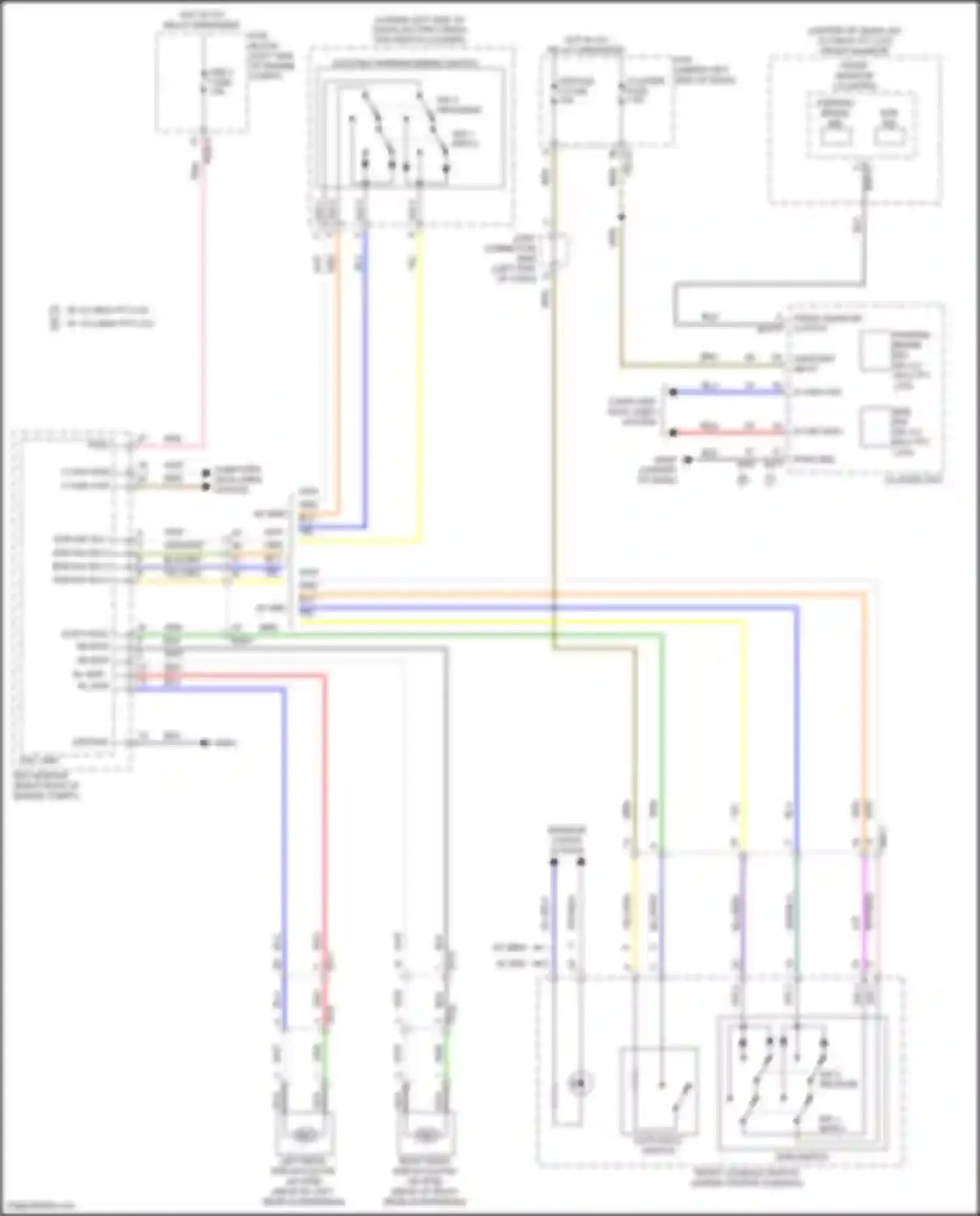 Sonata Hyundai VIII facelift (2023-2024): Electric parking brake circuit, except hybrid
