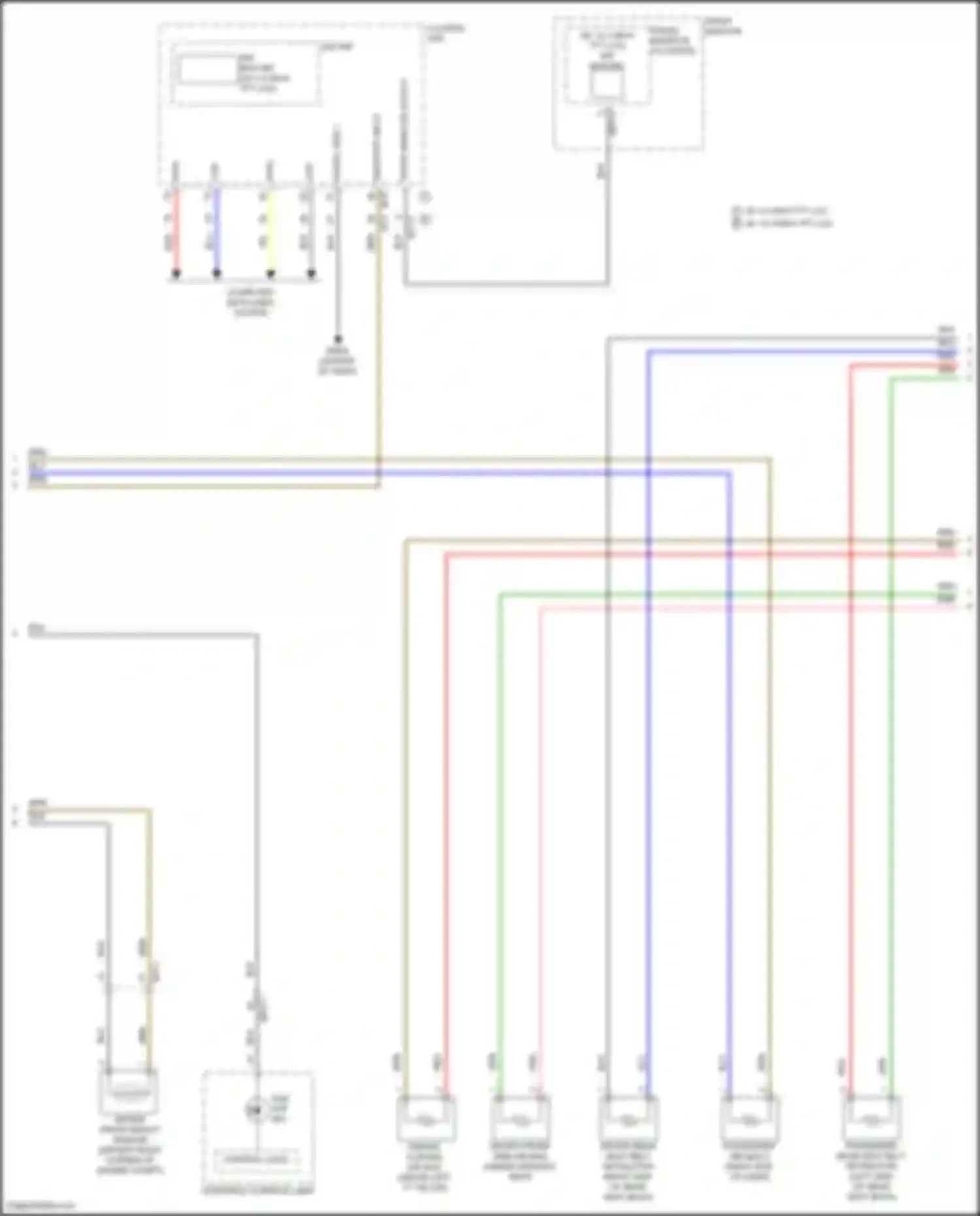 Sonata Hyundai VIII facelift (2023-2024): Supplemental restraints circuit, except hybrid (2 of 3)
