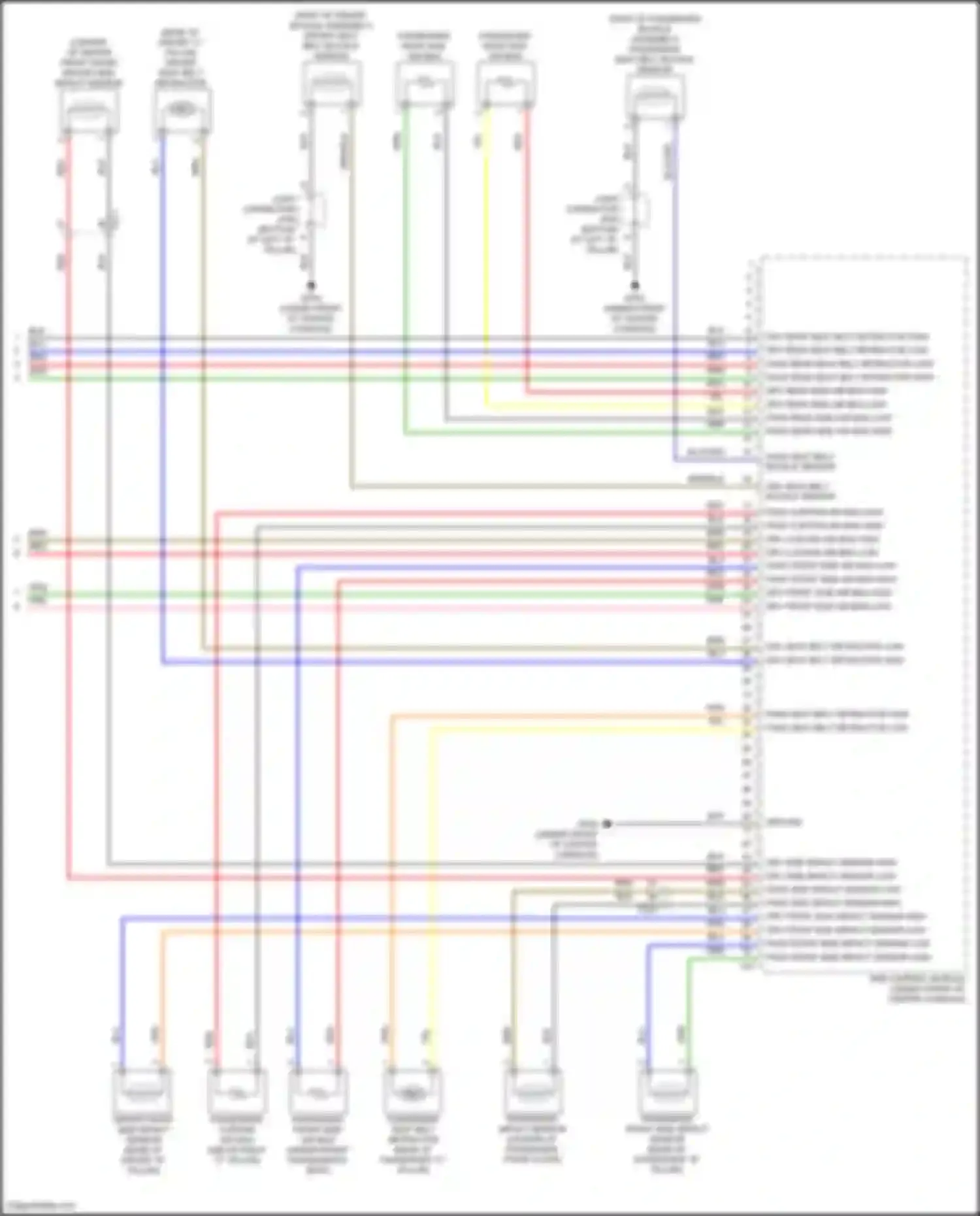Sonata Hyundai VIII facelift (2023-2024): Supplemental restraints circuit, except hybrid (3 of 3)