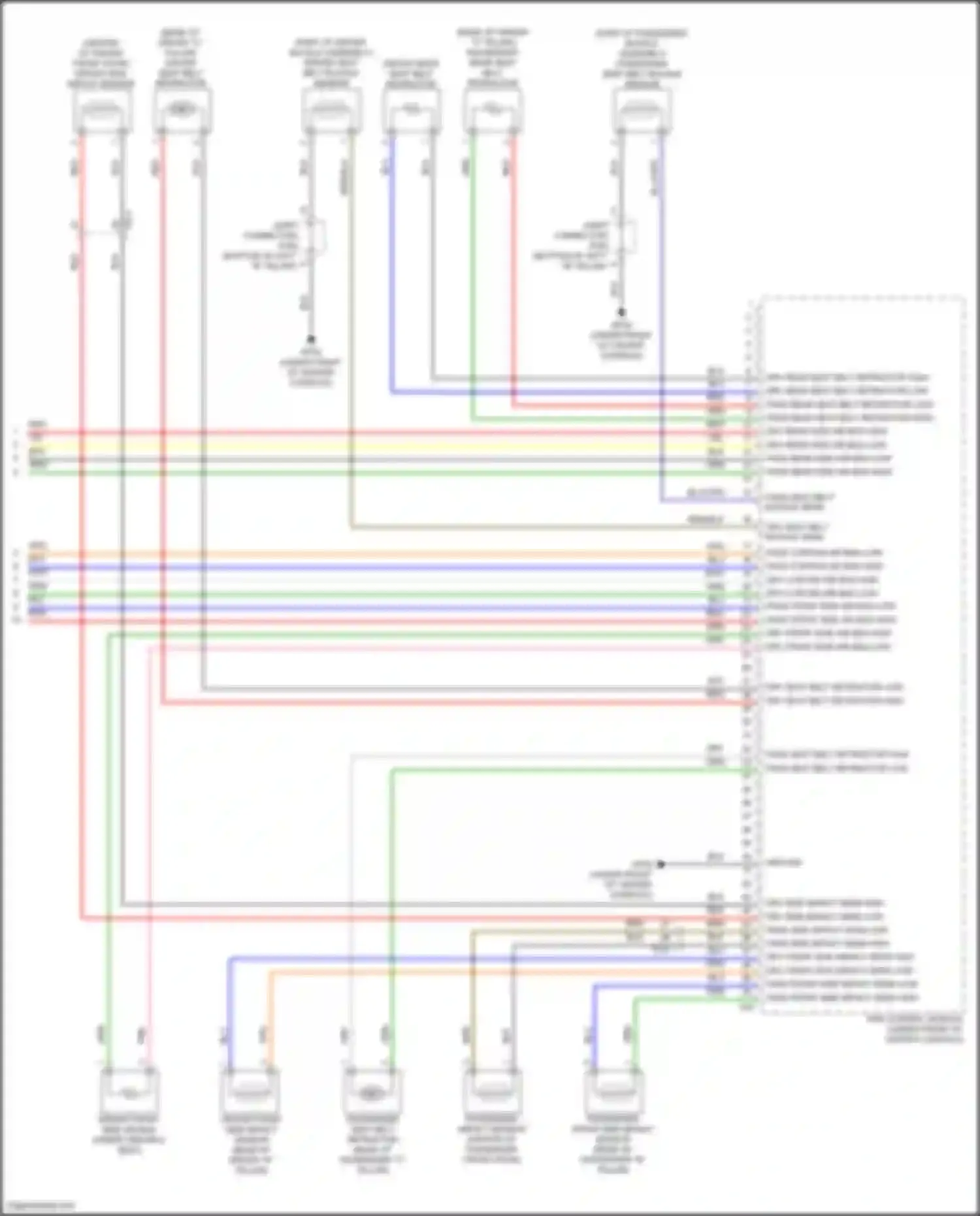 Sonata Hyundai VIII facelift (2023-2024): Supplemental restraints circuit, hybrid (3 of 3)