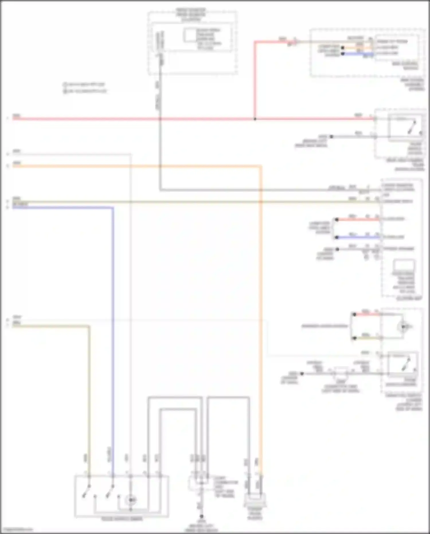 Sonata Hyundai VIII facelift (2023-2024): Power tailgate circuit (2 of 2)